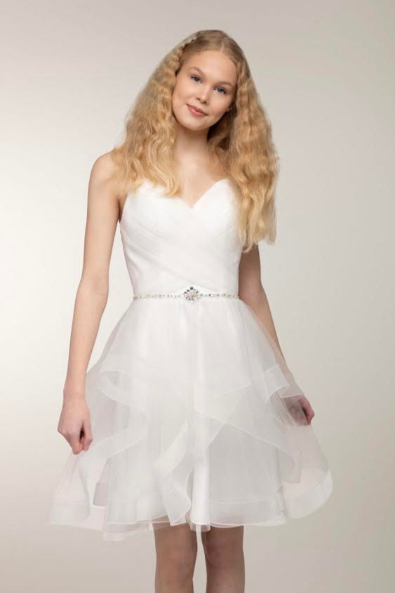 DRESS H4172S-TULLE IVORY
