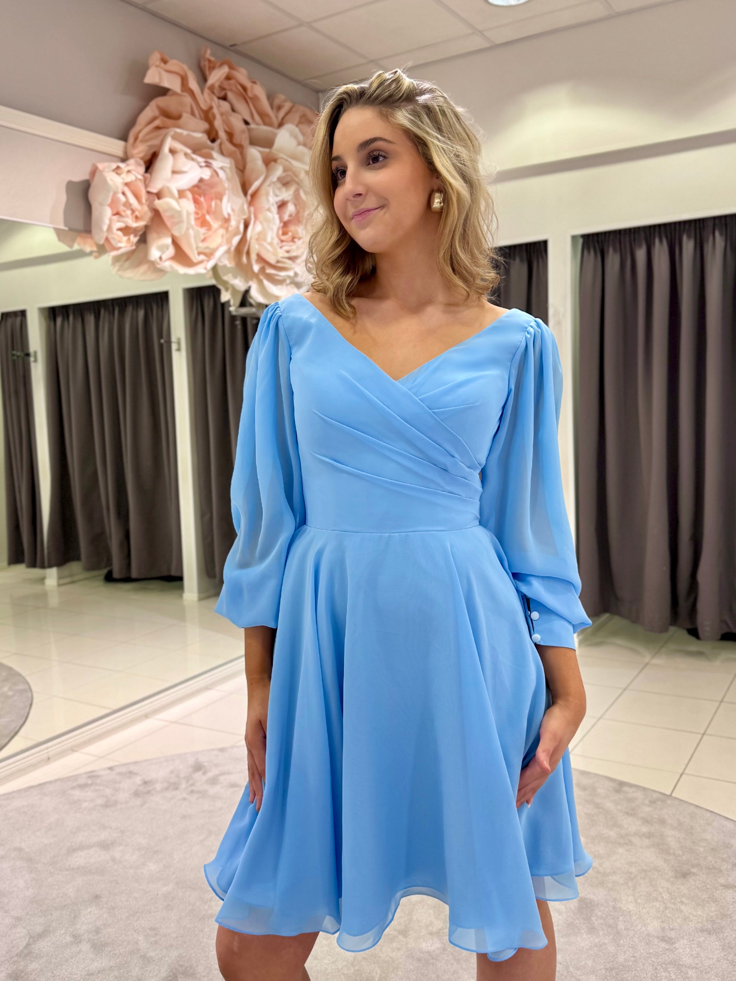 JUHLAMEKKO H4604S-CHIFFON LIGHT BLUE