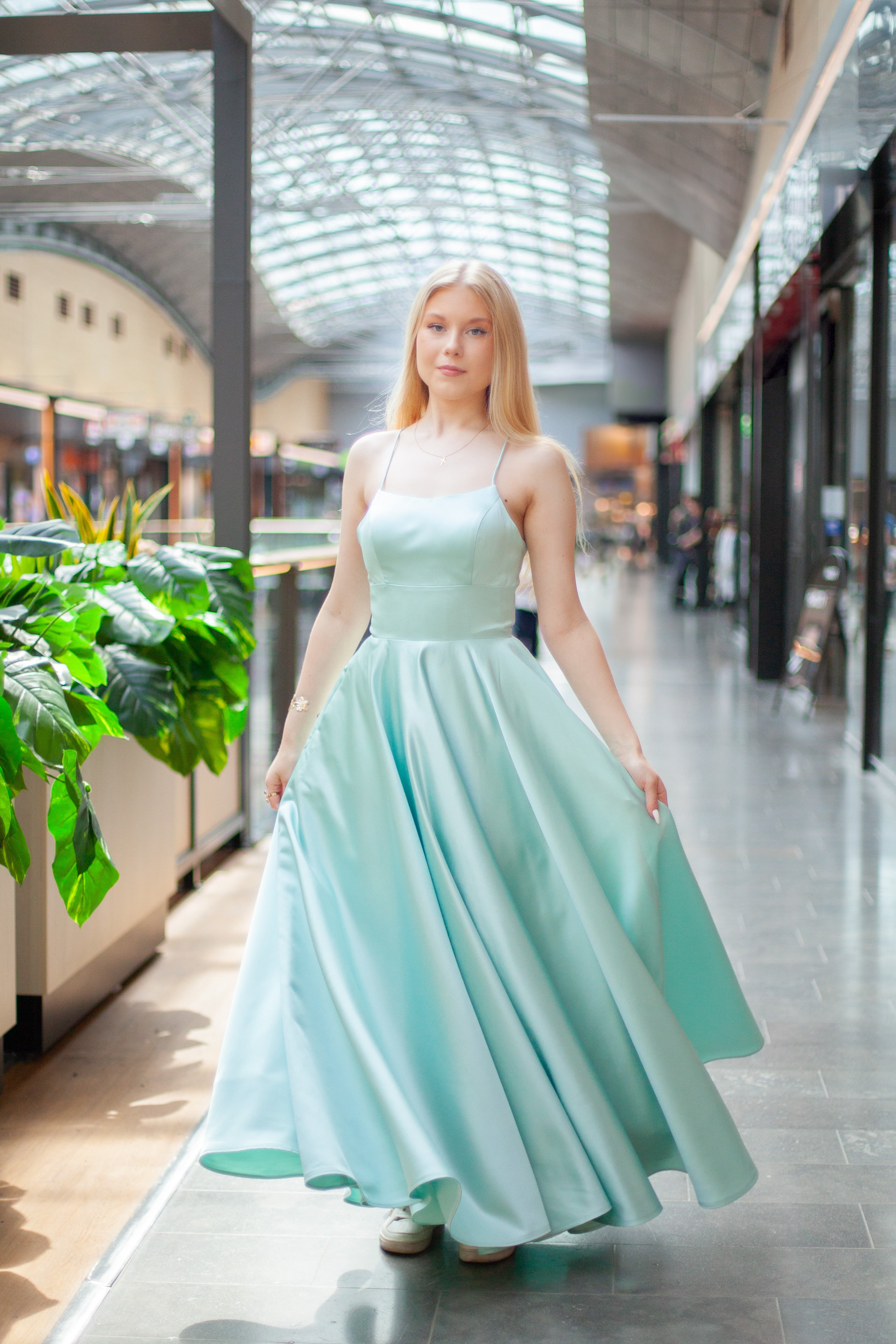VANHOJENTANSSIMEKKO H5007PS-SATIN MINT