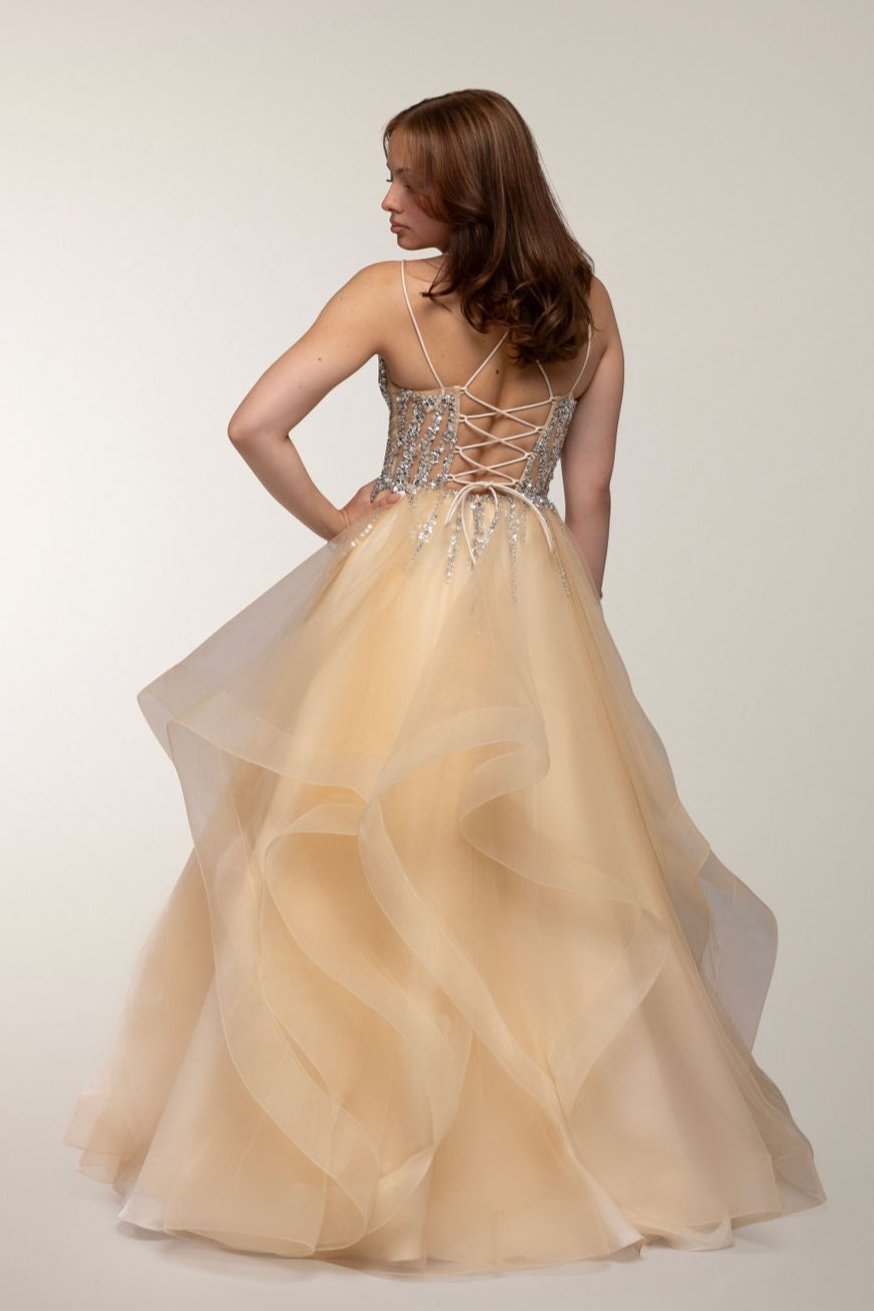 VANHOJENTANSSIMEKKO H4573P DARK CHAMPAGNE