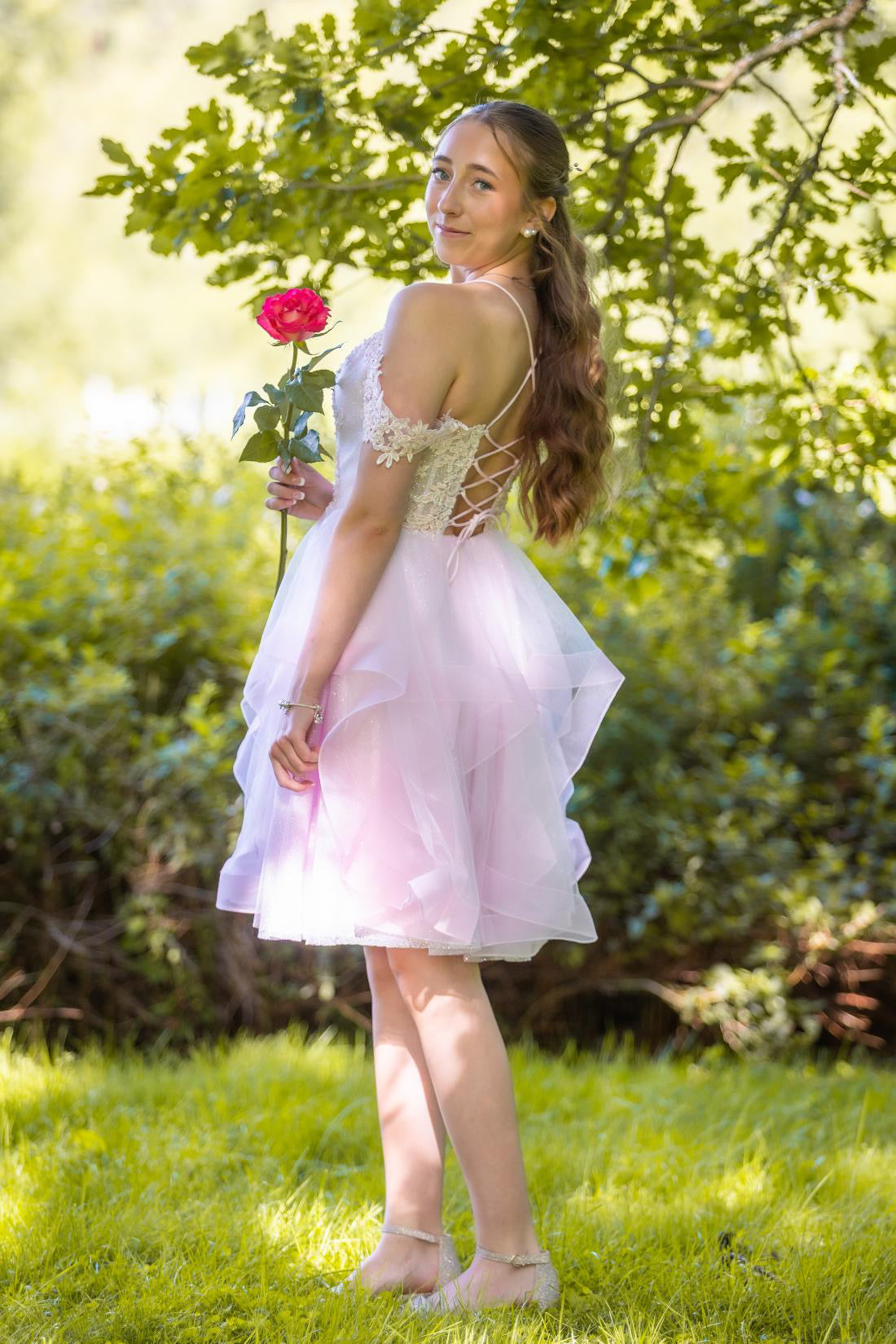 DRESS "SAAGA" U4944S-CRYSTAL PINK