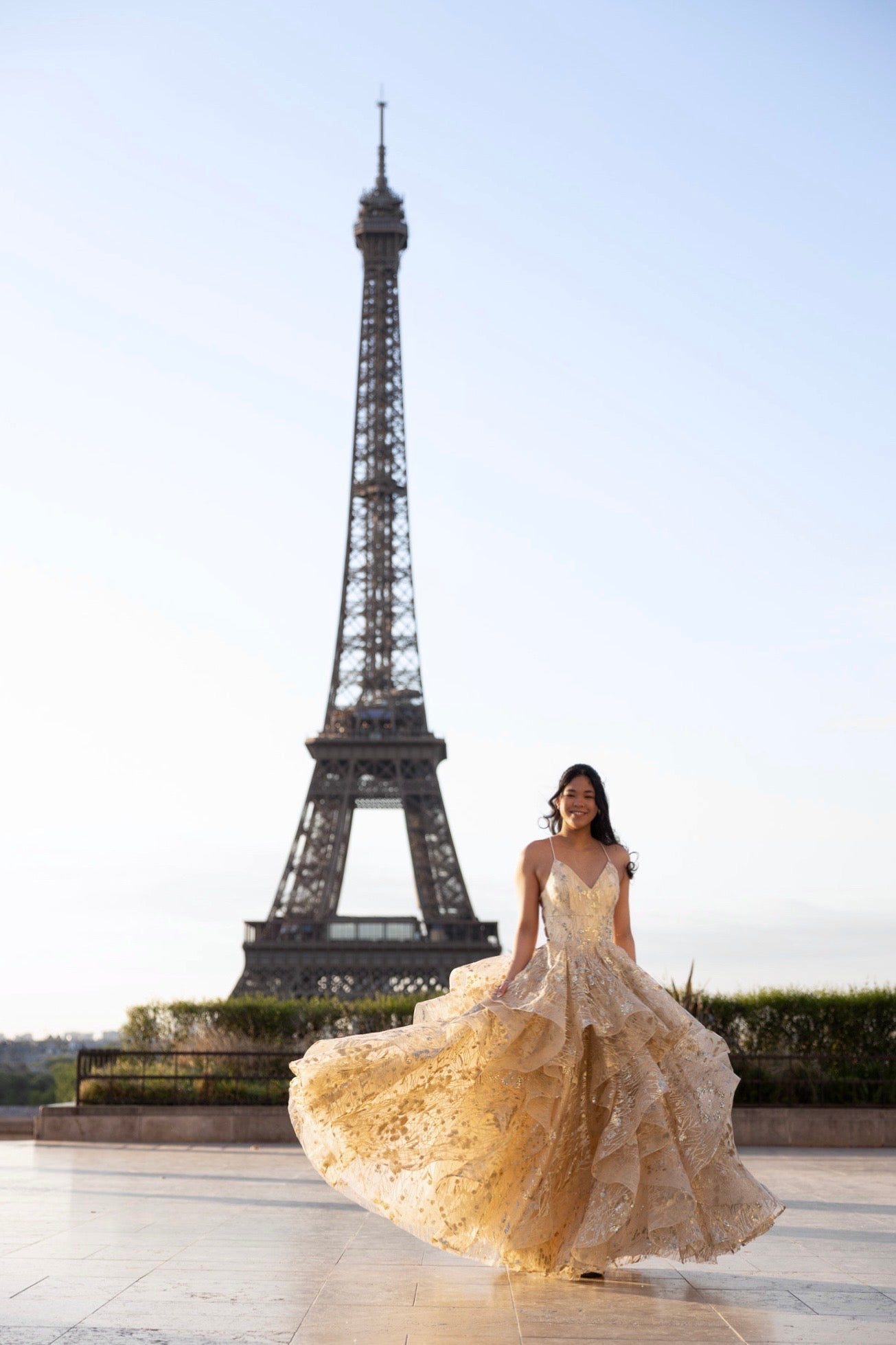 PROM DRESS "LINNEA" U4709P-LIMITED GOLD