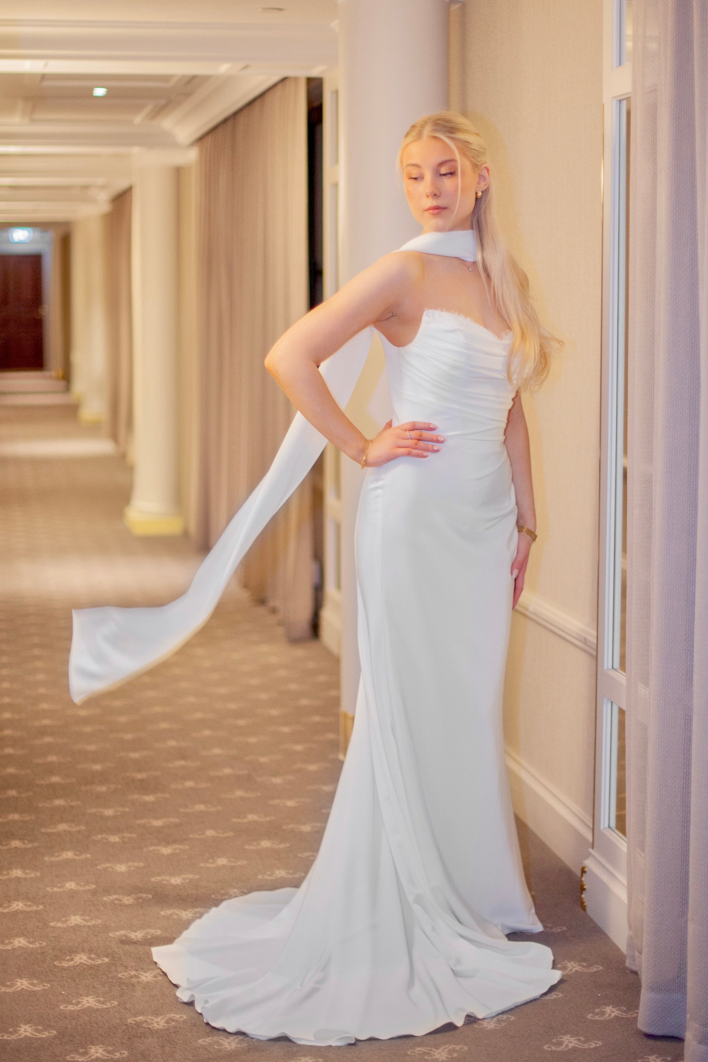 BRIDAL NARROW SHAWL JS1020-200