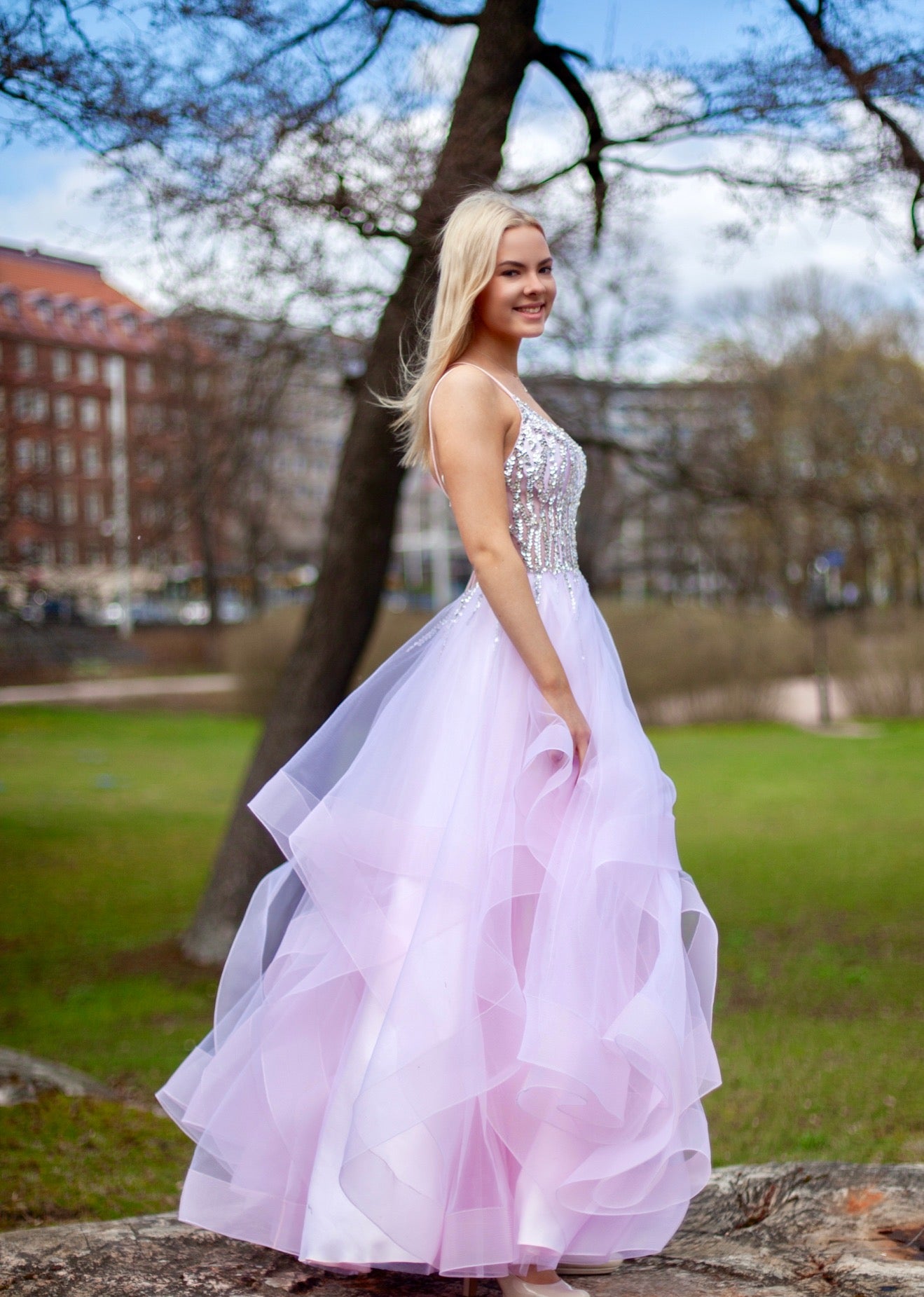 VANHOJENTANSSIMEKKO H4573P-TULLE PINK