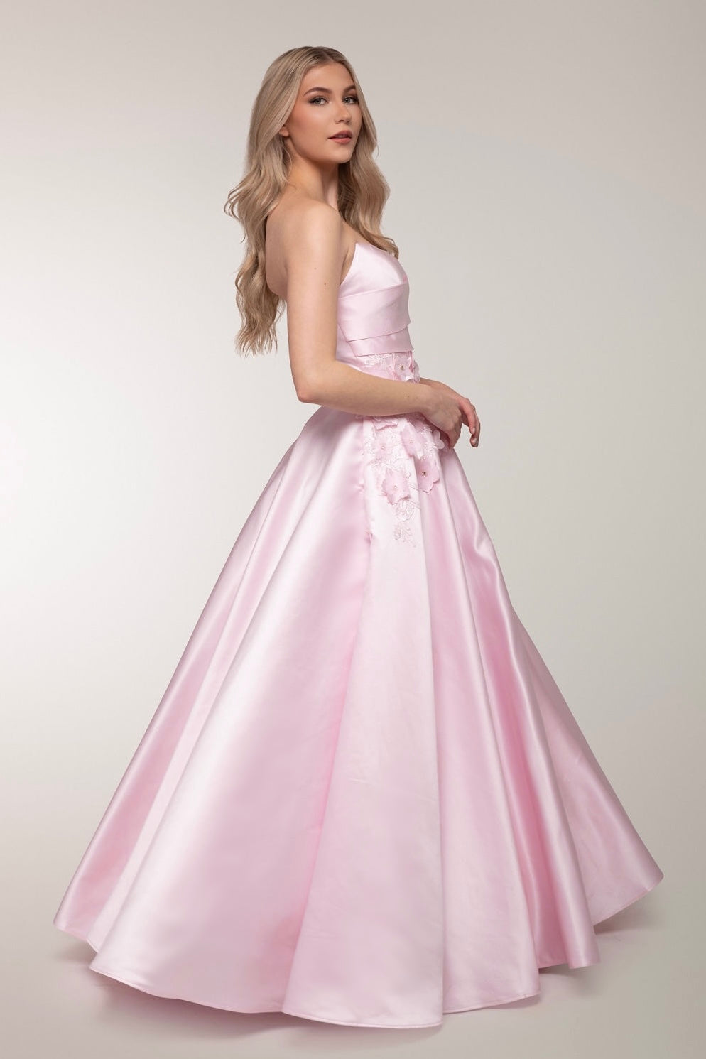 PROM DRESS H4770P-SATIN ORCHID