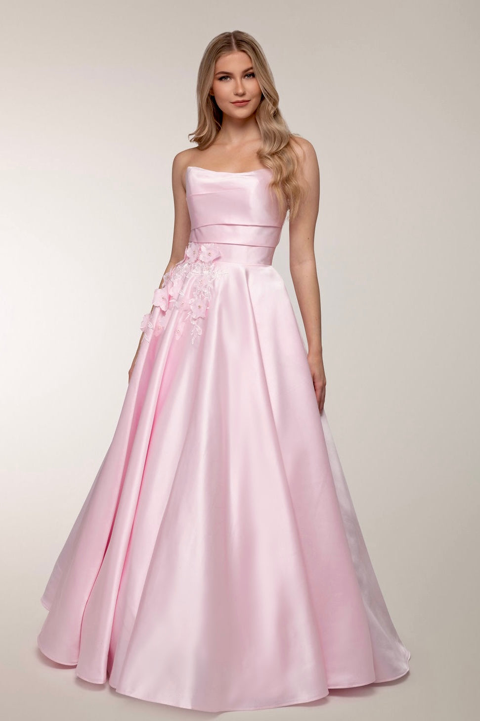 PROM DRESS H4770P-SATIN ORCHID