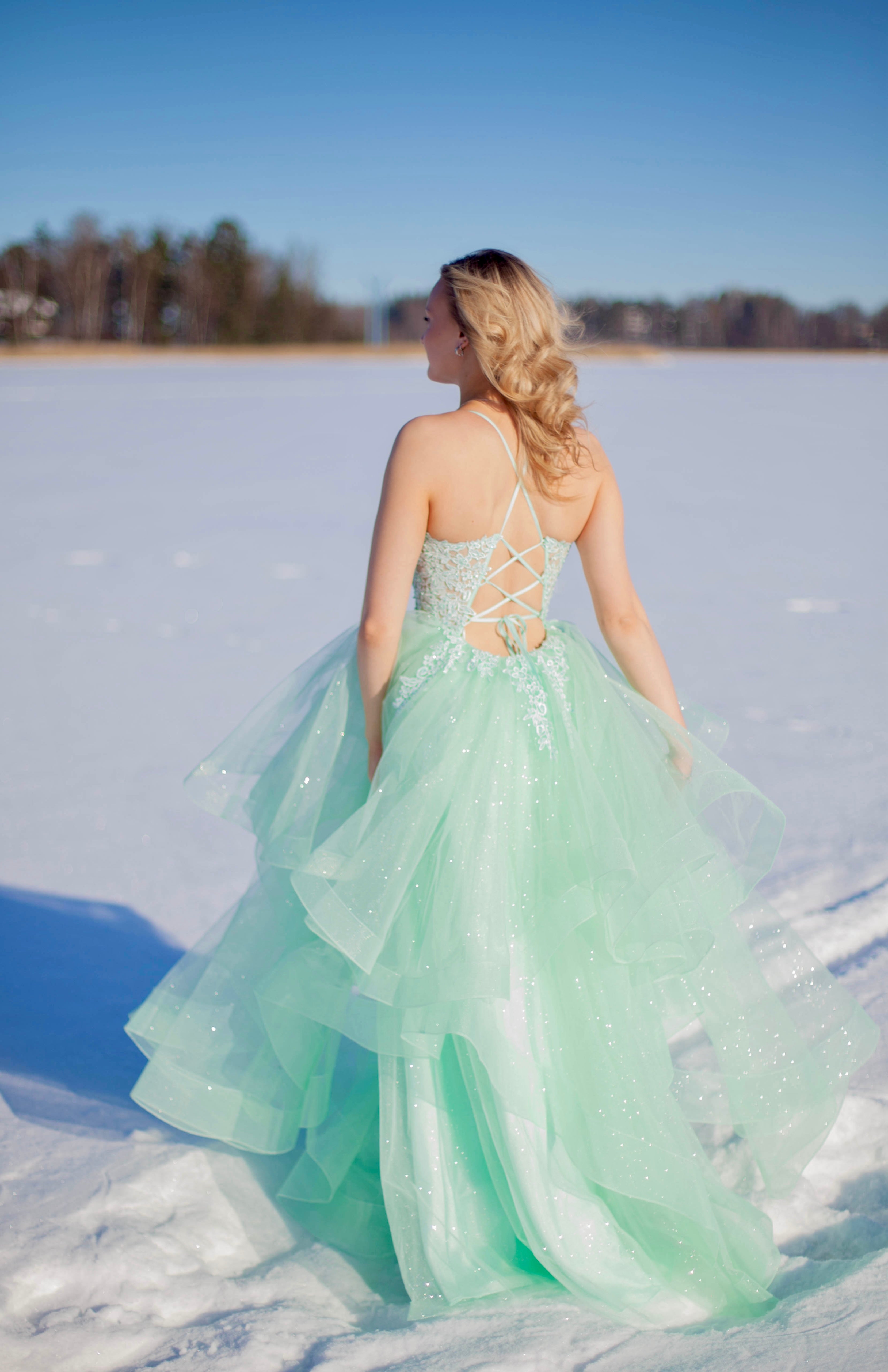 VANHOJENTANSSIMEKKO U4705PS-STARLITE WATERGREEN