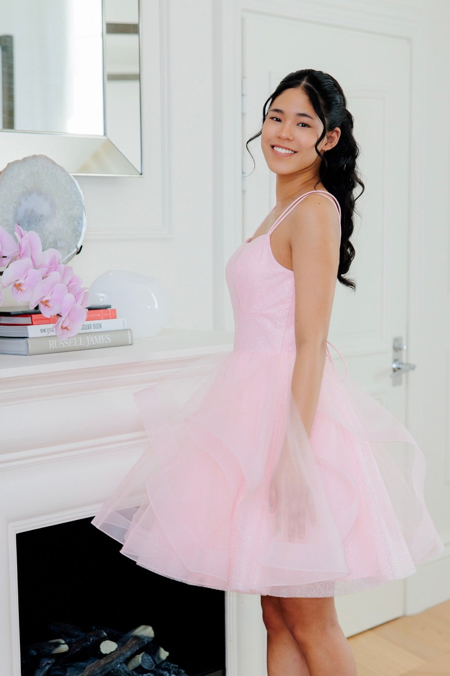 A striking bright pink party dress from Zazabella