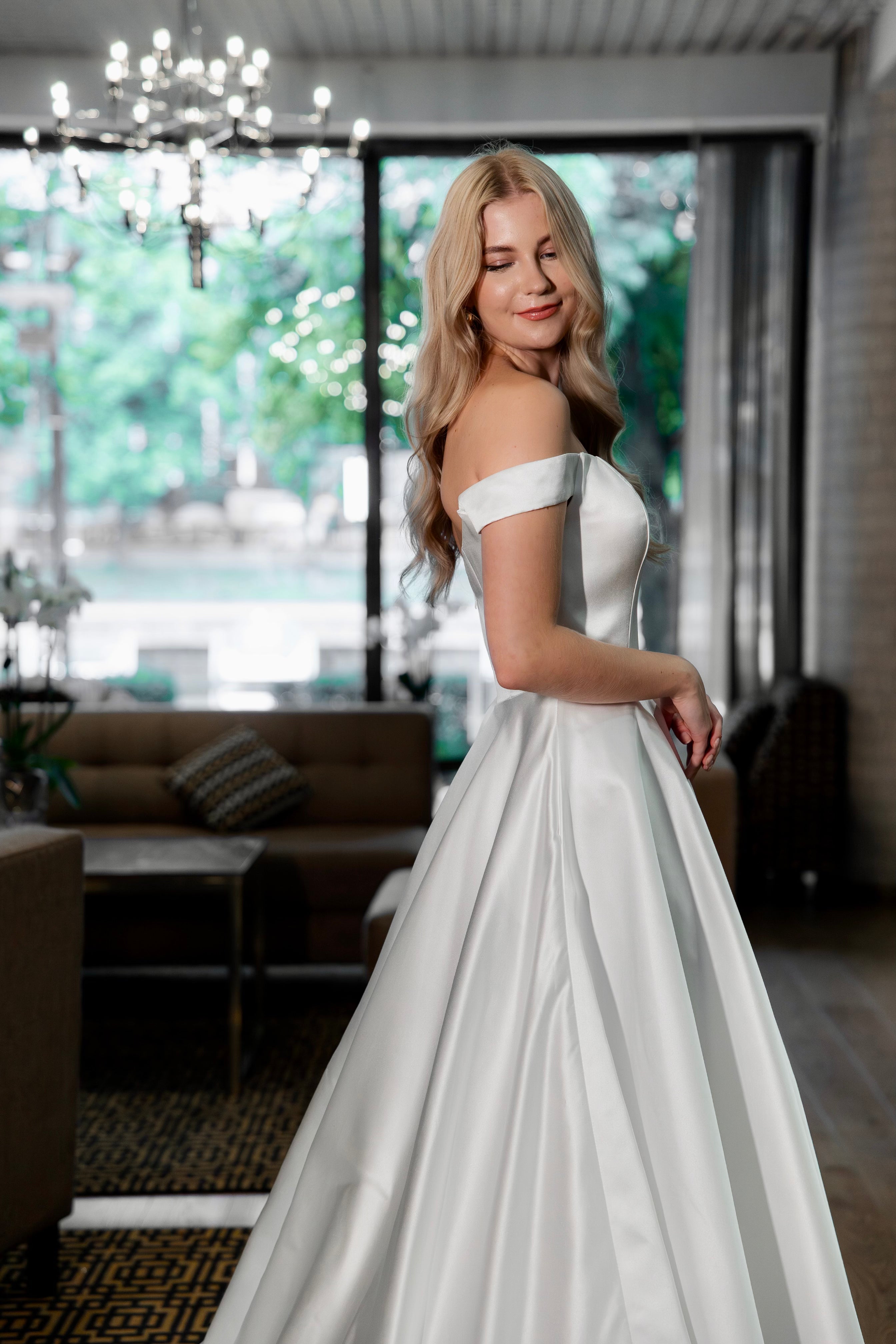 WEDDING DRESS H6014W-SOFTSATIN