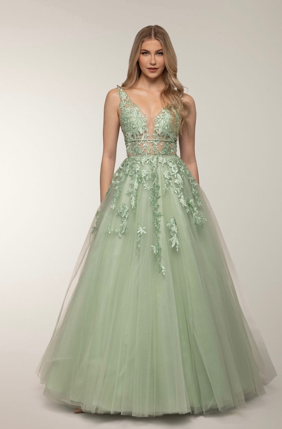 PROM DRESS H4568P OLIVE