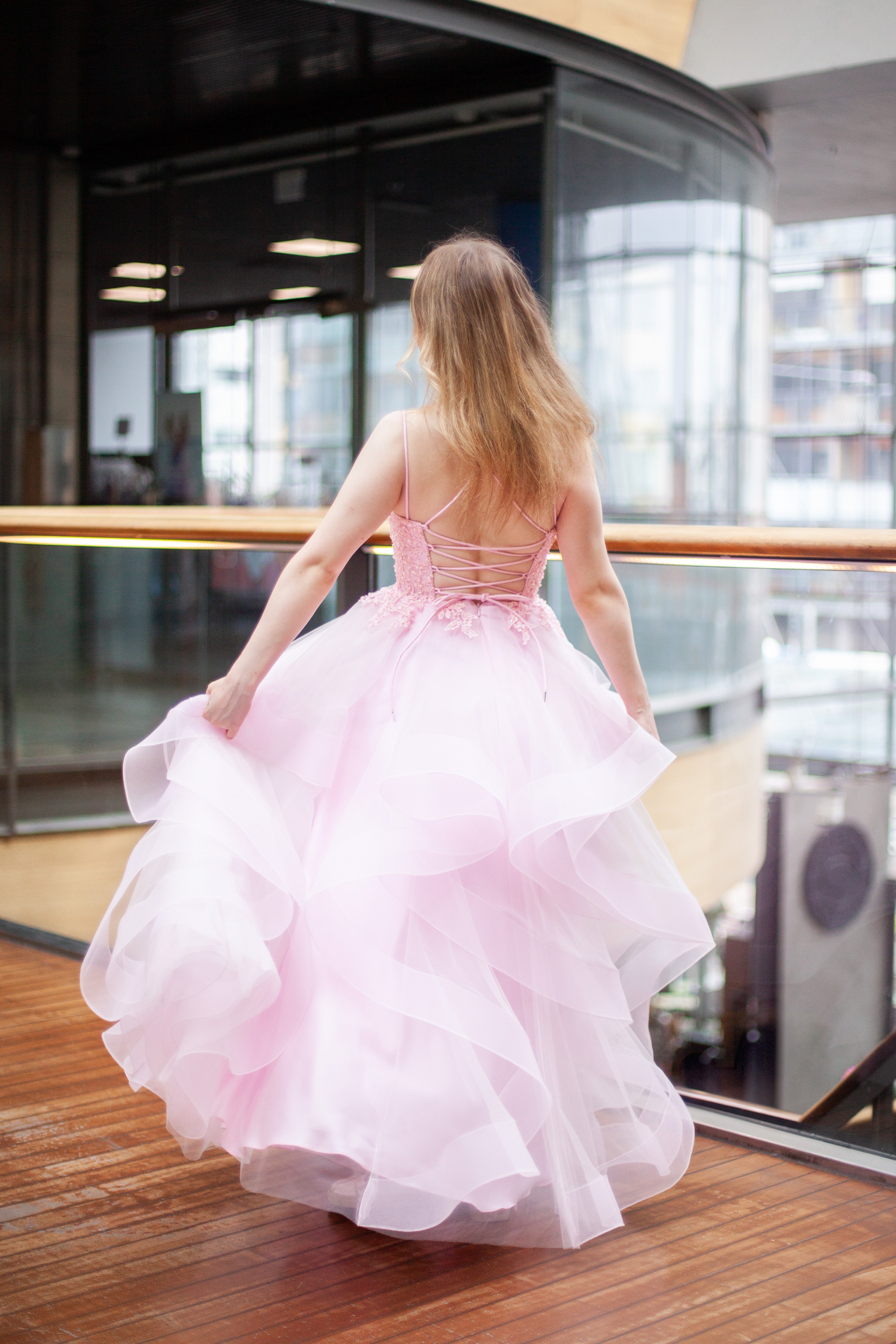 VANHOJENTANSSIMEKKO H4471P-TULLE ROSEPINK