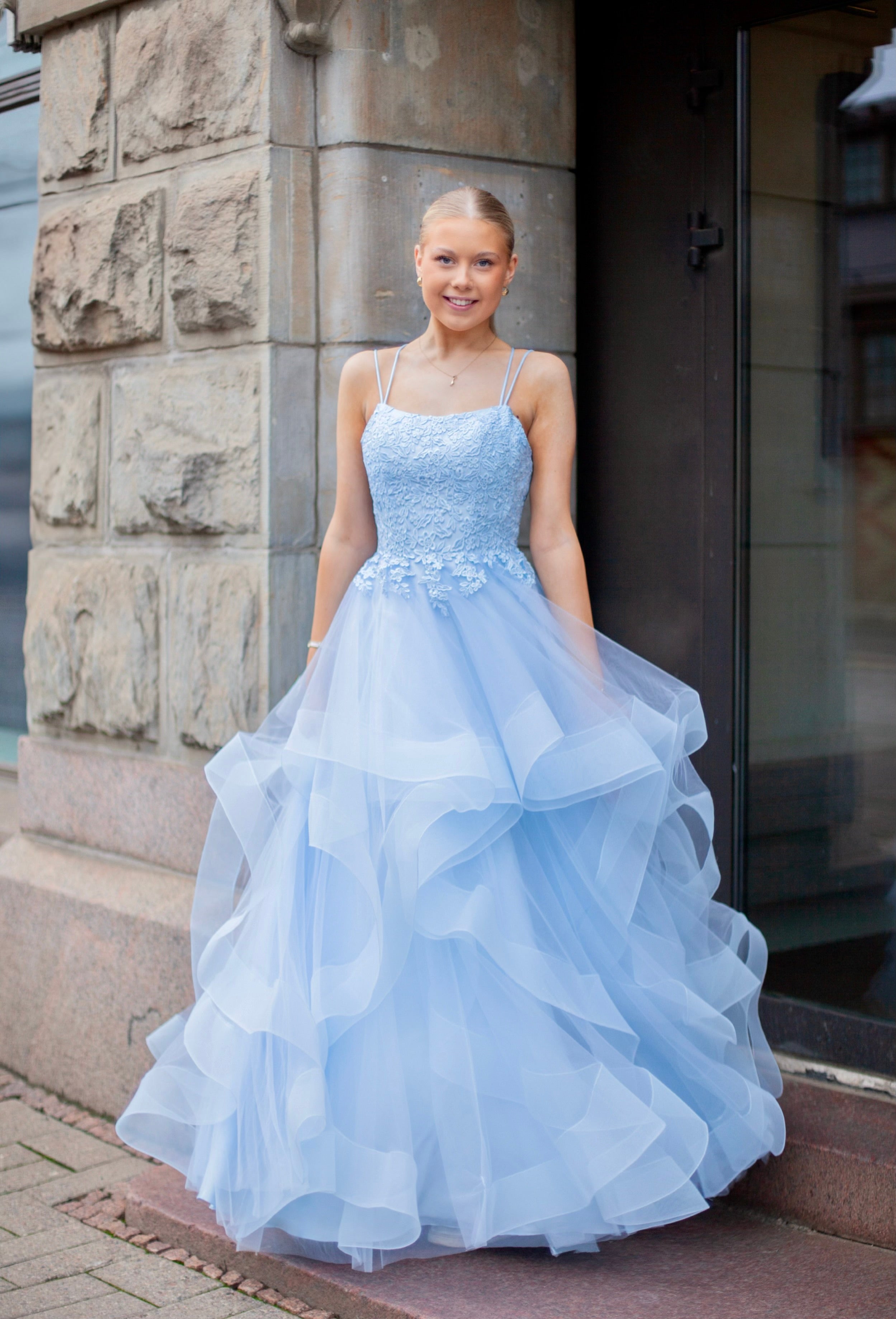 VANHOJENTANSSIMEKKO H4471P-TULLE ICEBLUE