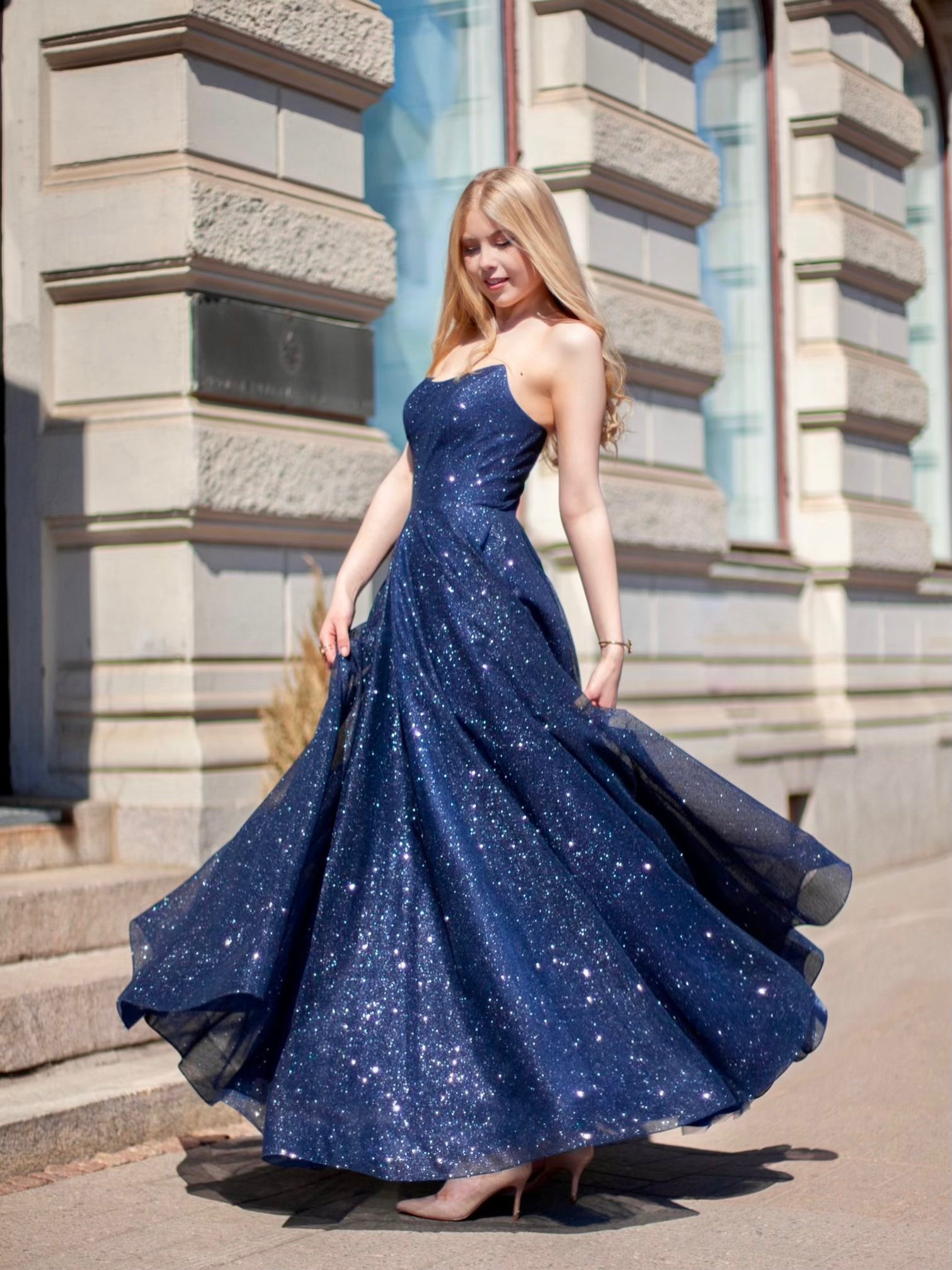 VANHOJENTANSSIMEKKO U4720P-CRYSTAL NAVY