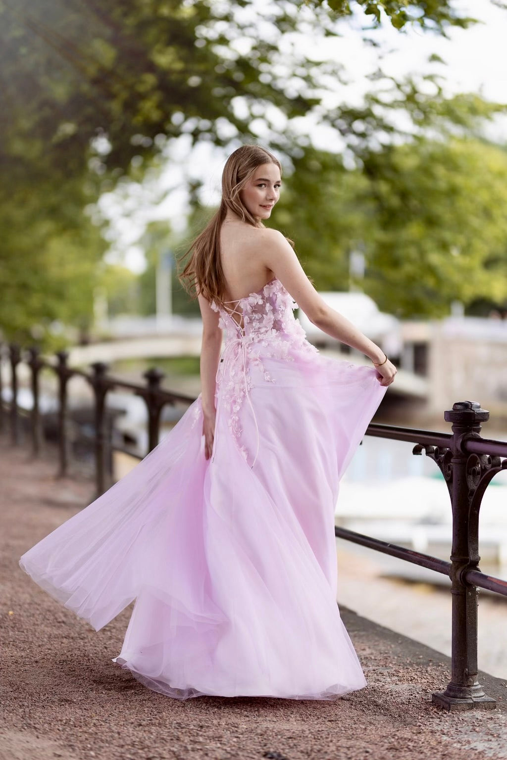 PROM DRESS "LAURA" U4882P-TULLE ORCHID