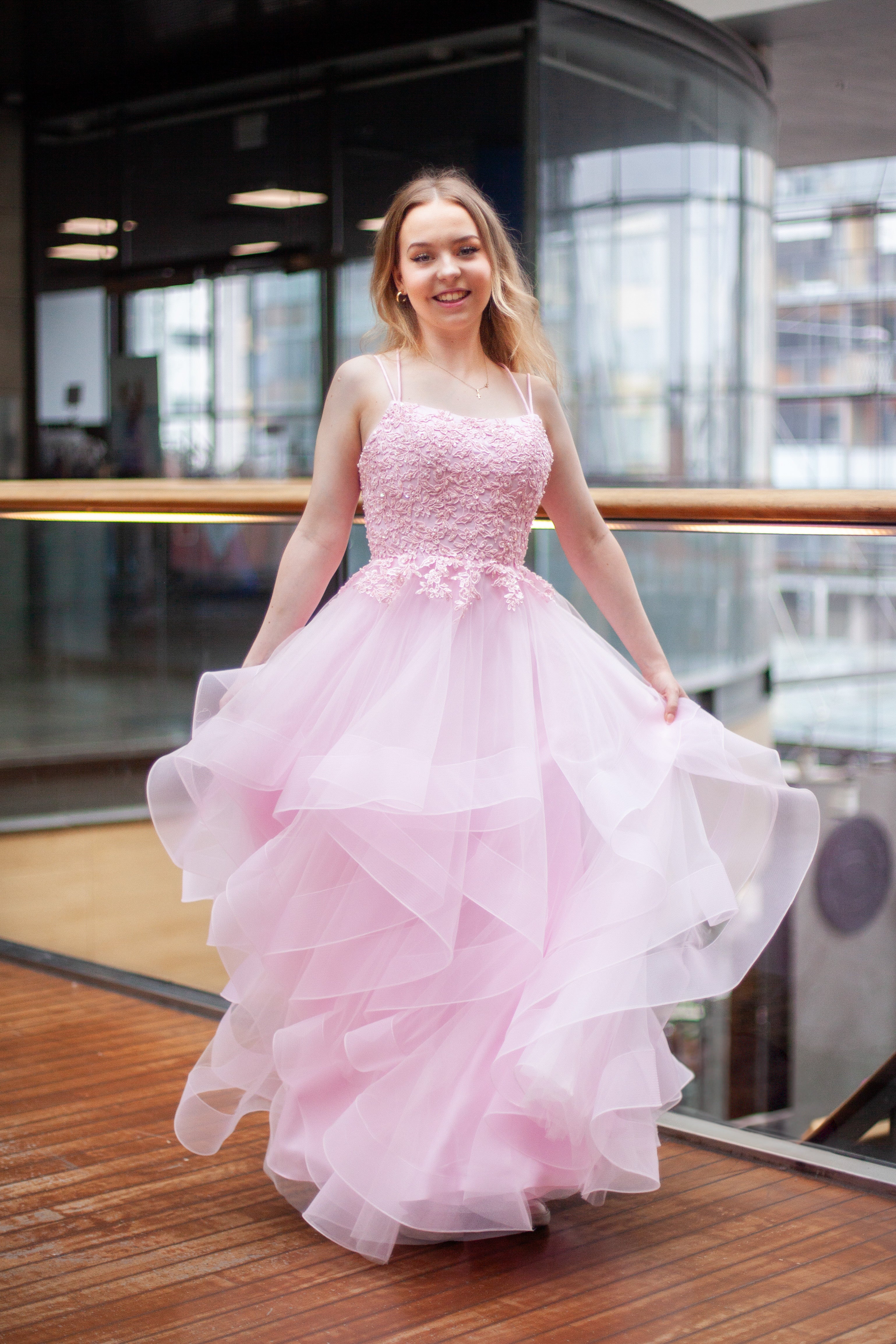 VANHOJENTANSSIMEKKO H4471P-TULLE ROSEPINK