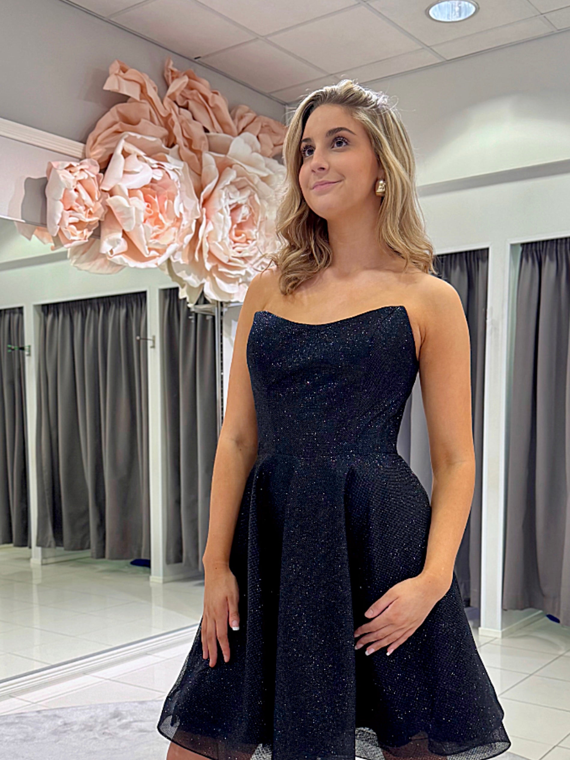 PARTY DRESS U4720S-CRYSTAL BLACK