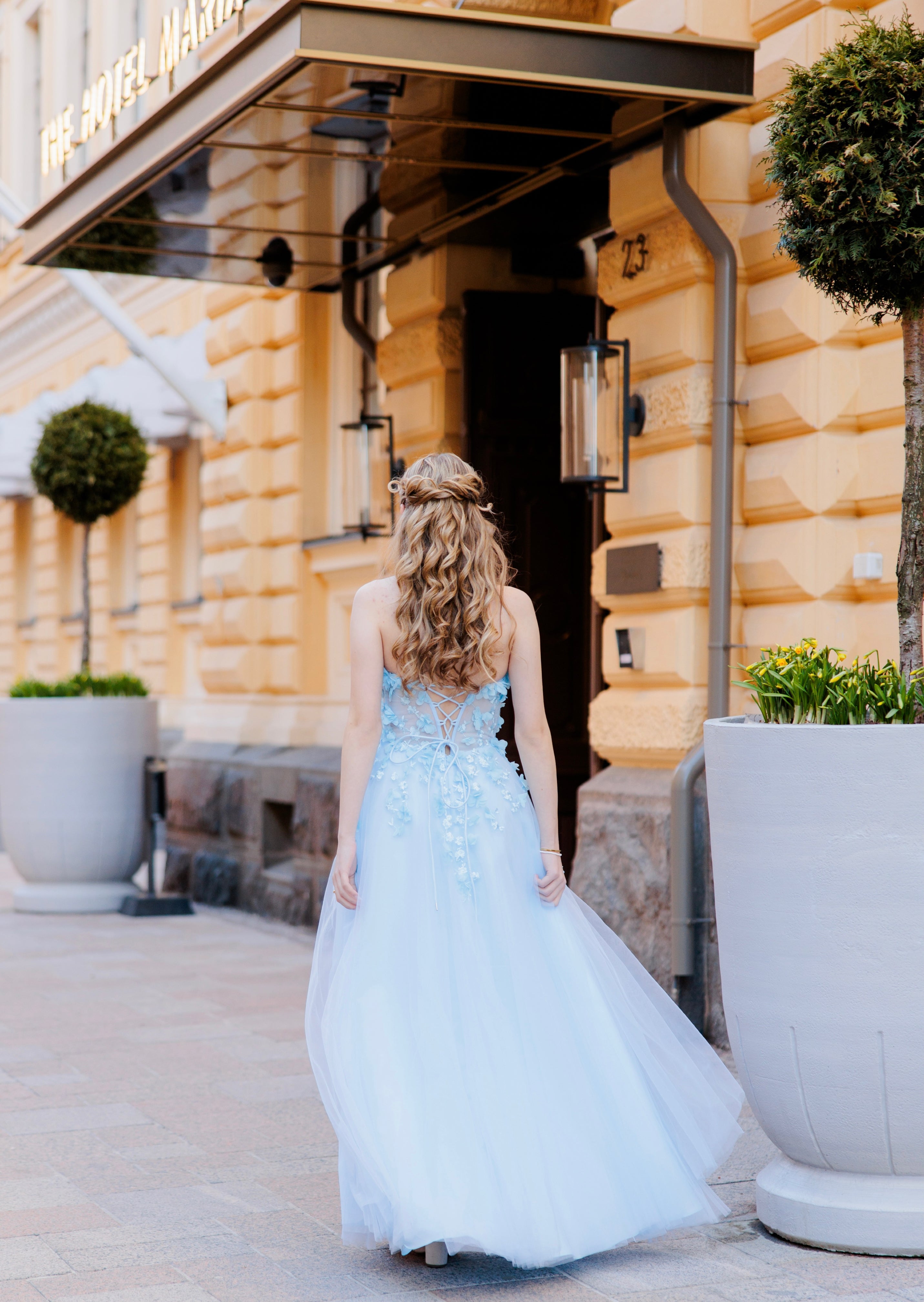 PROM DRESS ELEANOR U4882P-TULLE ICEBLUE