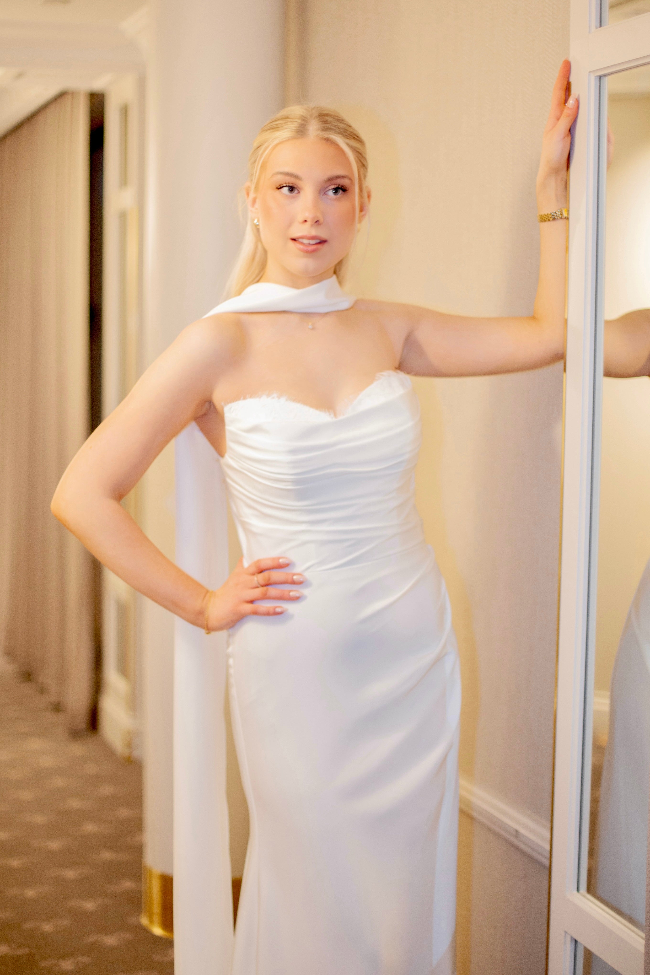 BRIDAL NARROW SHAWL JS1020-200