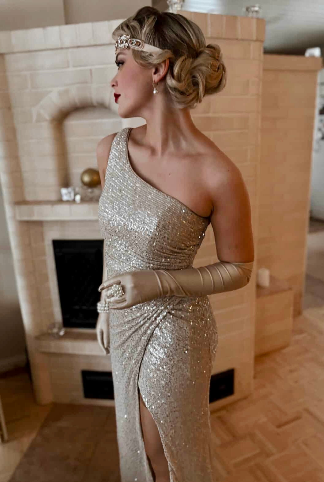 ILTAPUKU H6101L-SEQUIN CHAMPAGNE