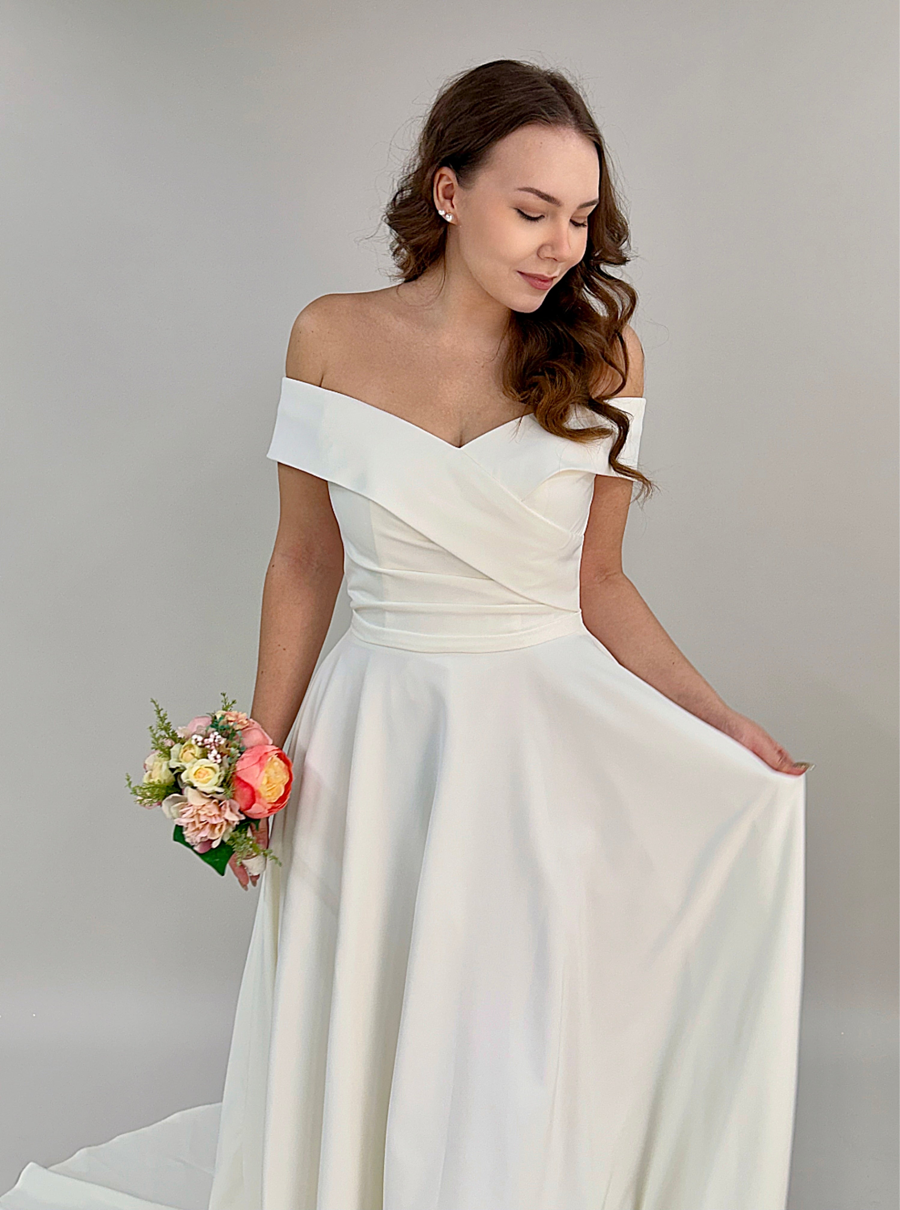 WEDDING DRESS H6026W-JERSEY