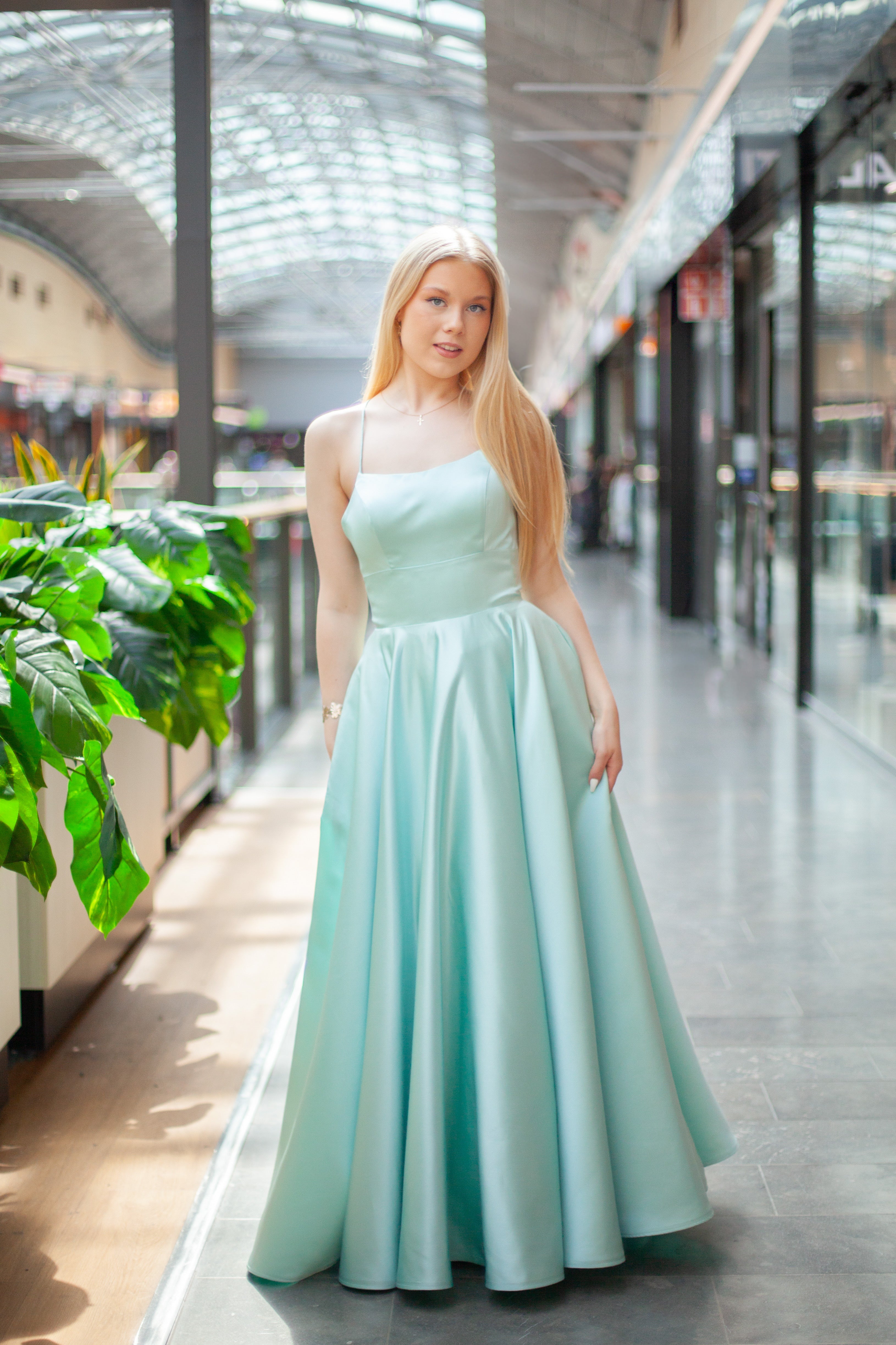 VANHOJENTANSSIMEKKO H5007PS-SATIN MINT