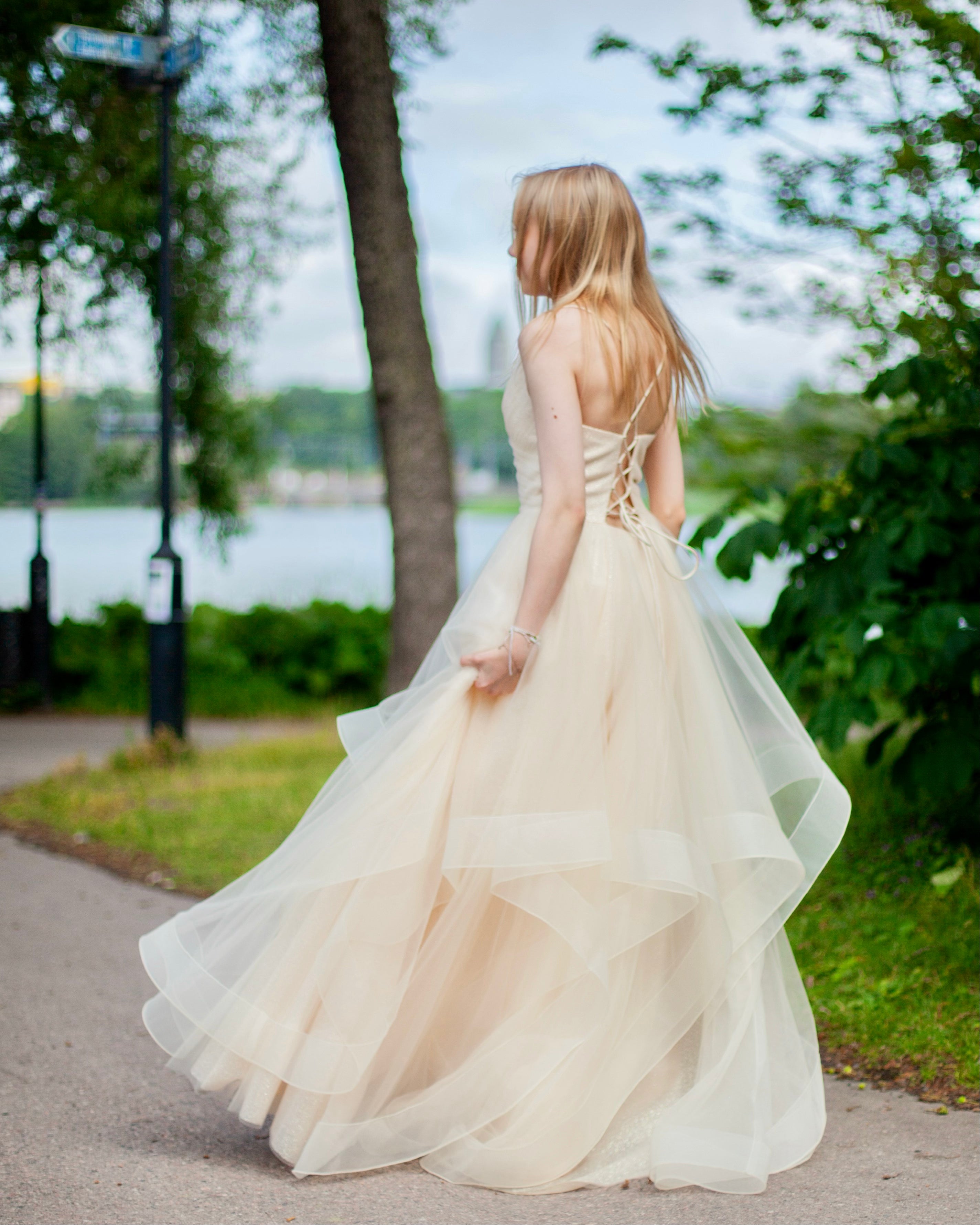 VANHOJENTANSSIMEKKO U4766P-CRYSTAL CHAMPAGNE