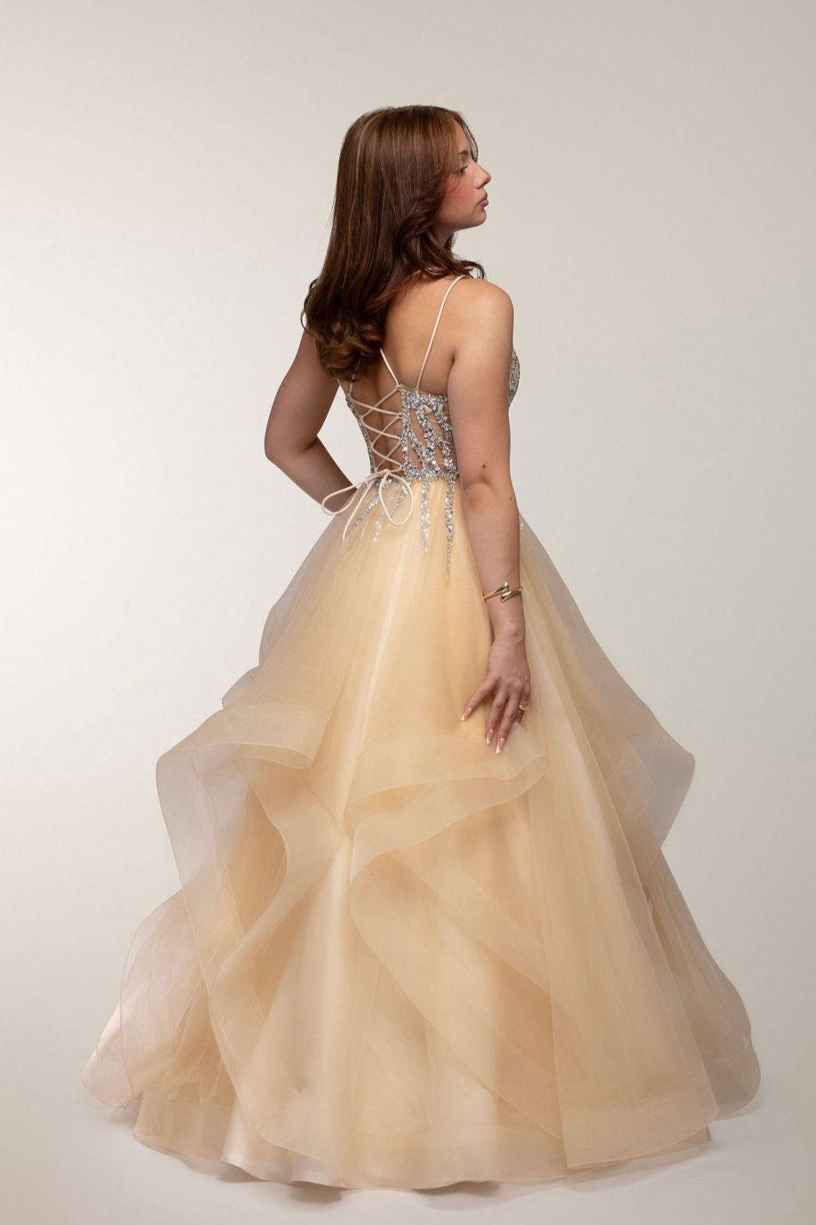 VANHOJENTANSSIMEKKO H4573P DARK CHAMPAGNE