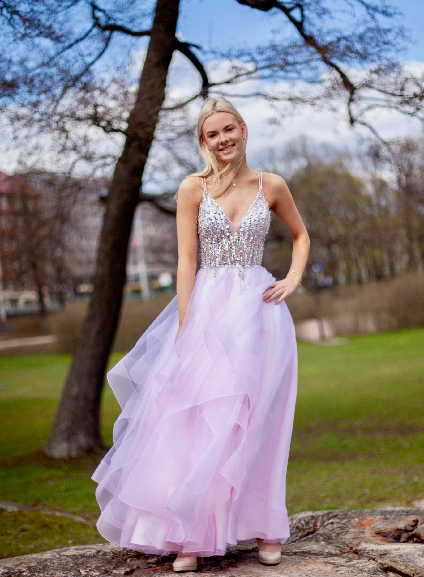 VANHOJENTANSSIMEKKO H4573P-TULLE PINK