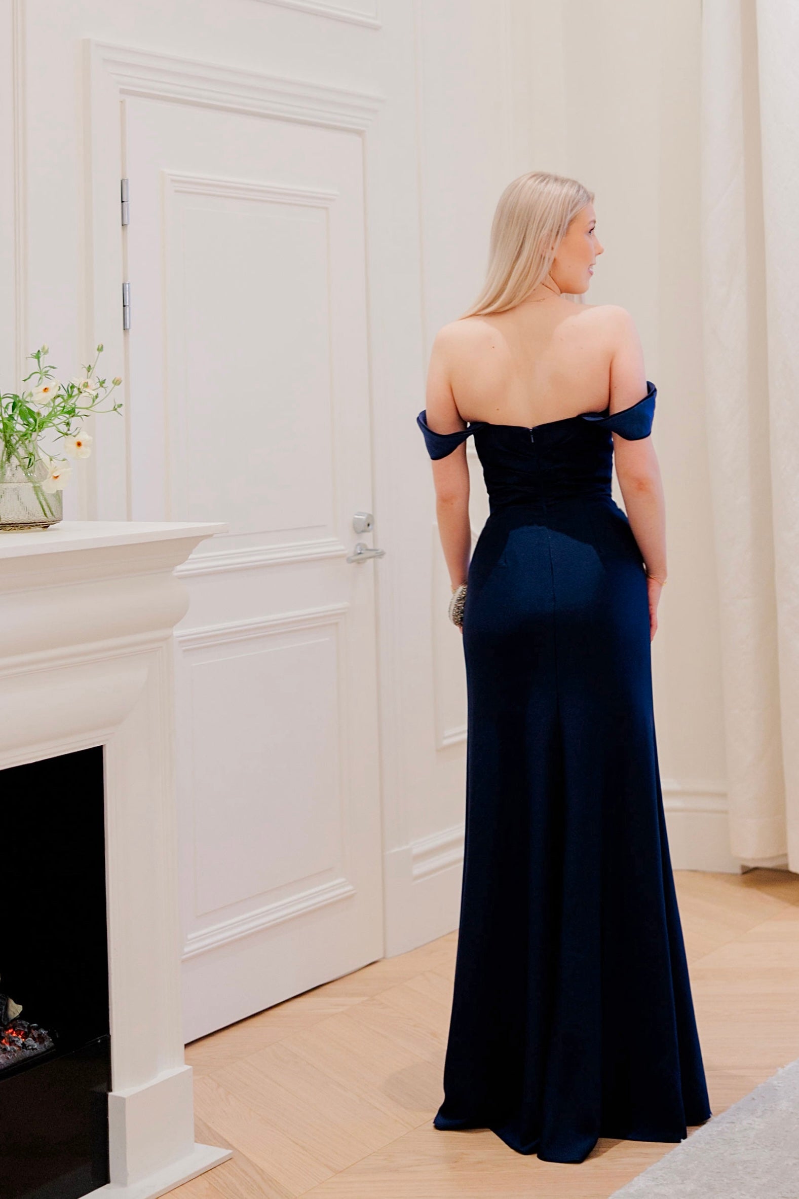 ILTAPUKU H4623L-ITALIANSATIN NAVY