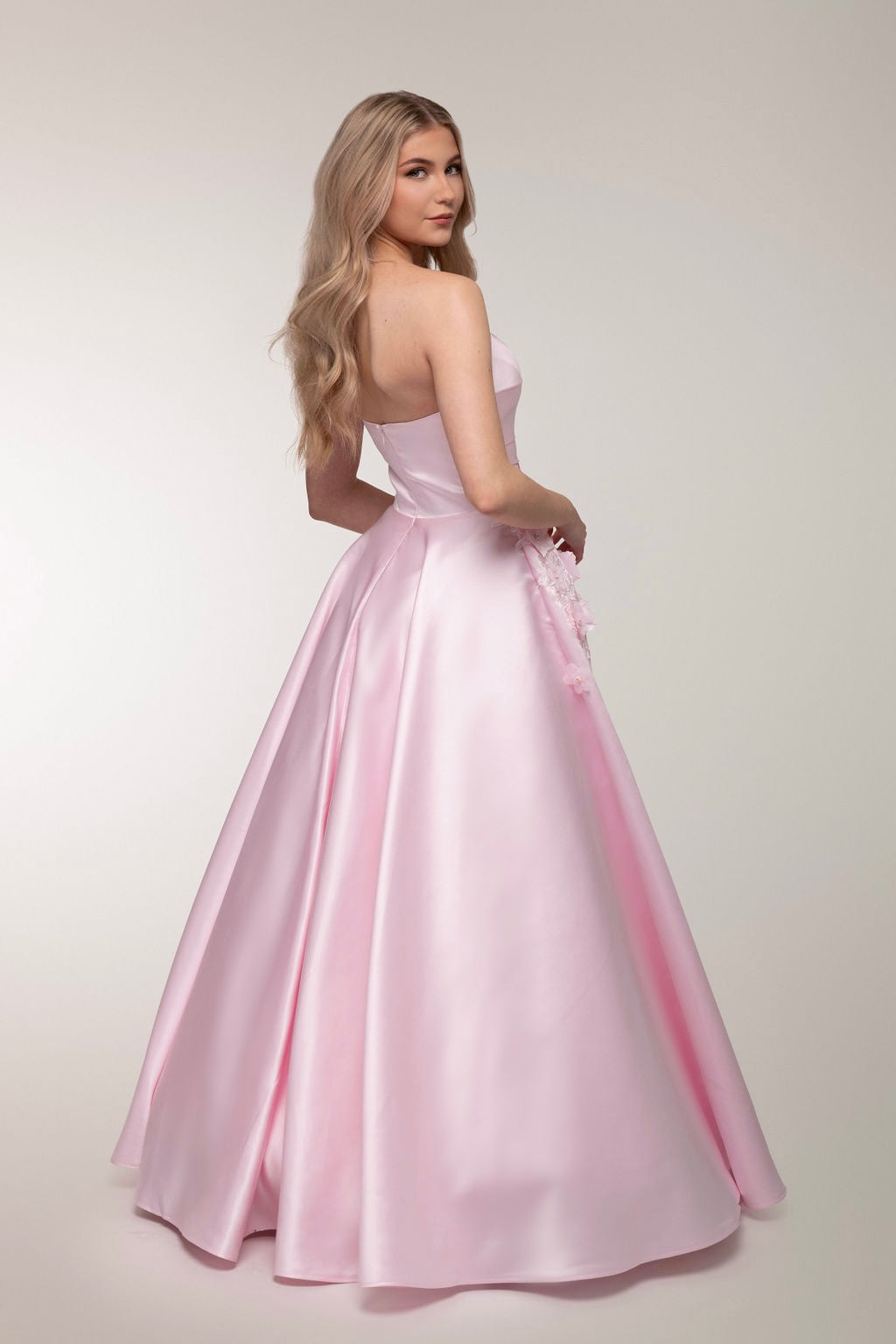 PROM DRESS H4770P-SATIN ORCHID