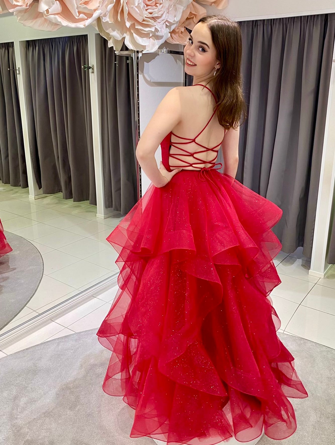 VANHOJENTANSSIMEKKO U4709PS-STARLITE DARKRED