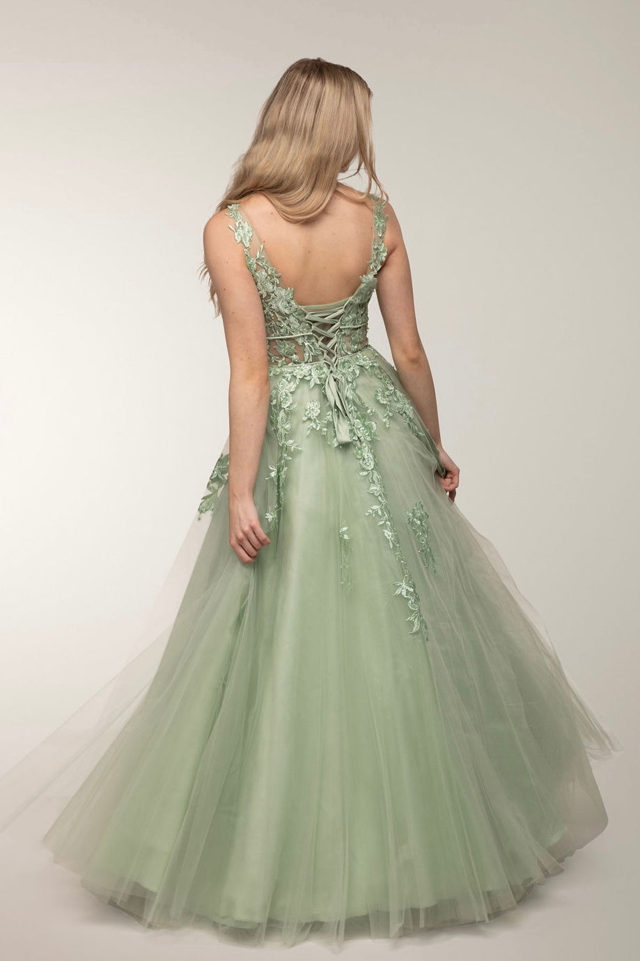 PROM DRESS H4568P OLIVE