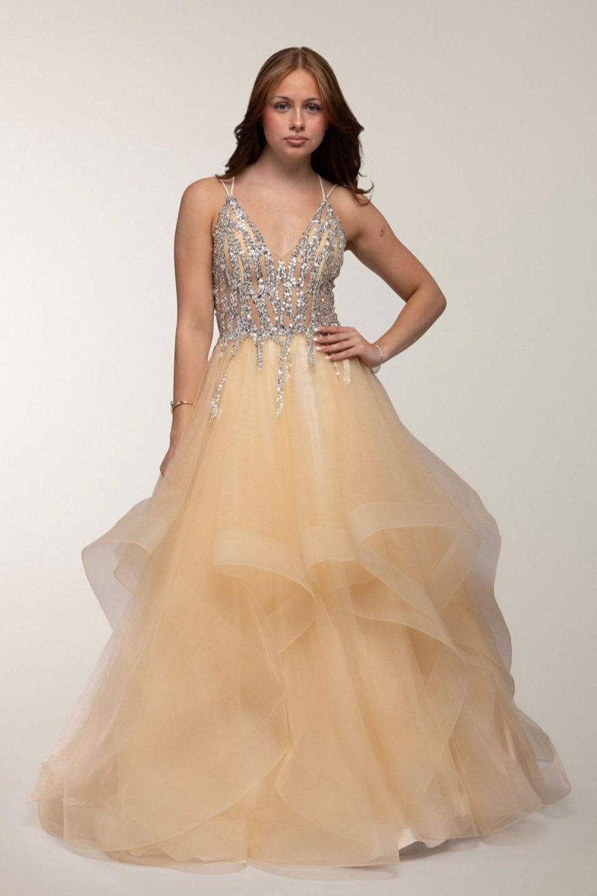 VANHOJENTANSSIMEKKO H4573P DARK CHAMPAGNE