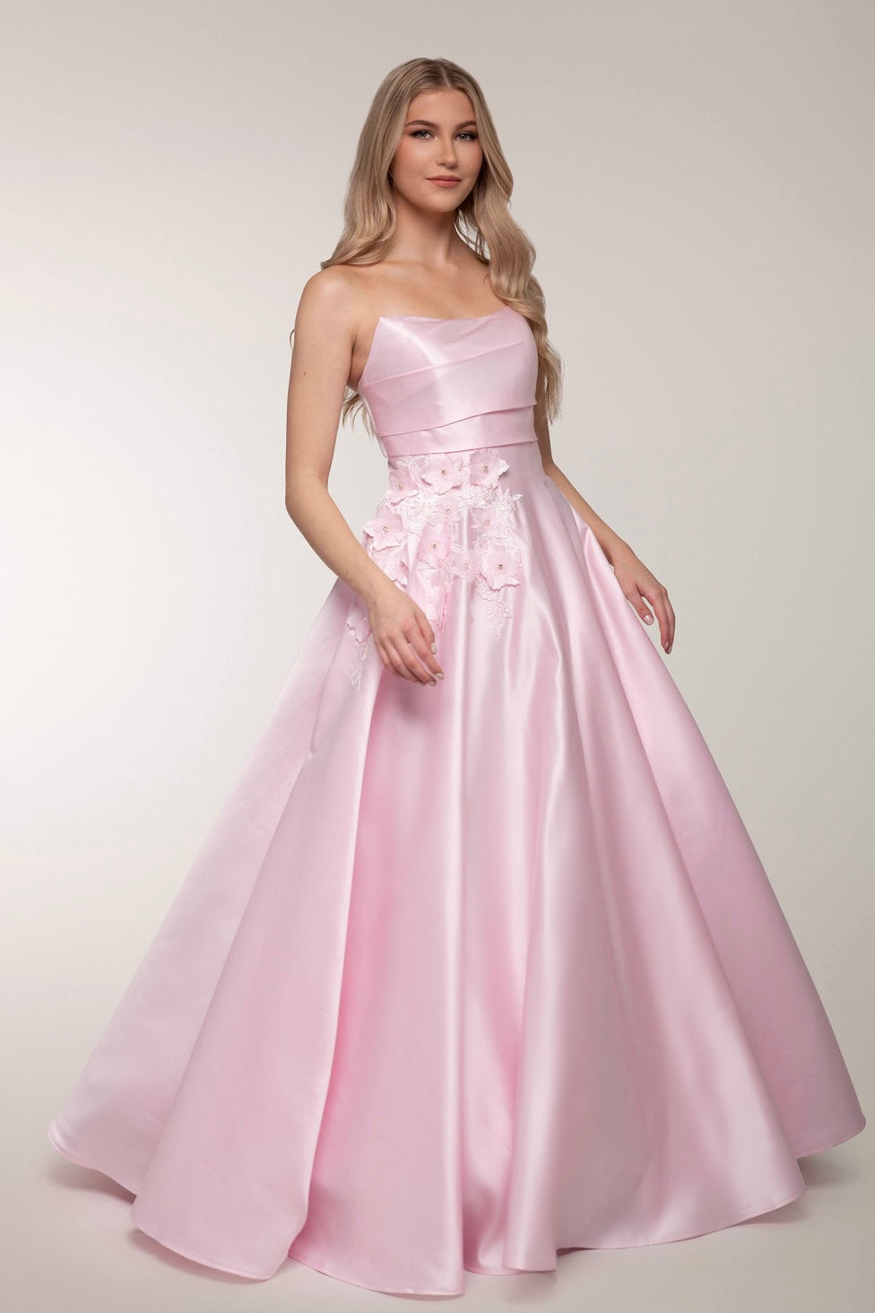 PROM DRESS H4770P-SATIN ORCHID