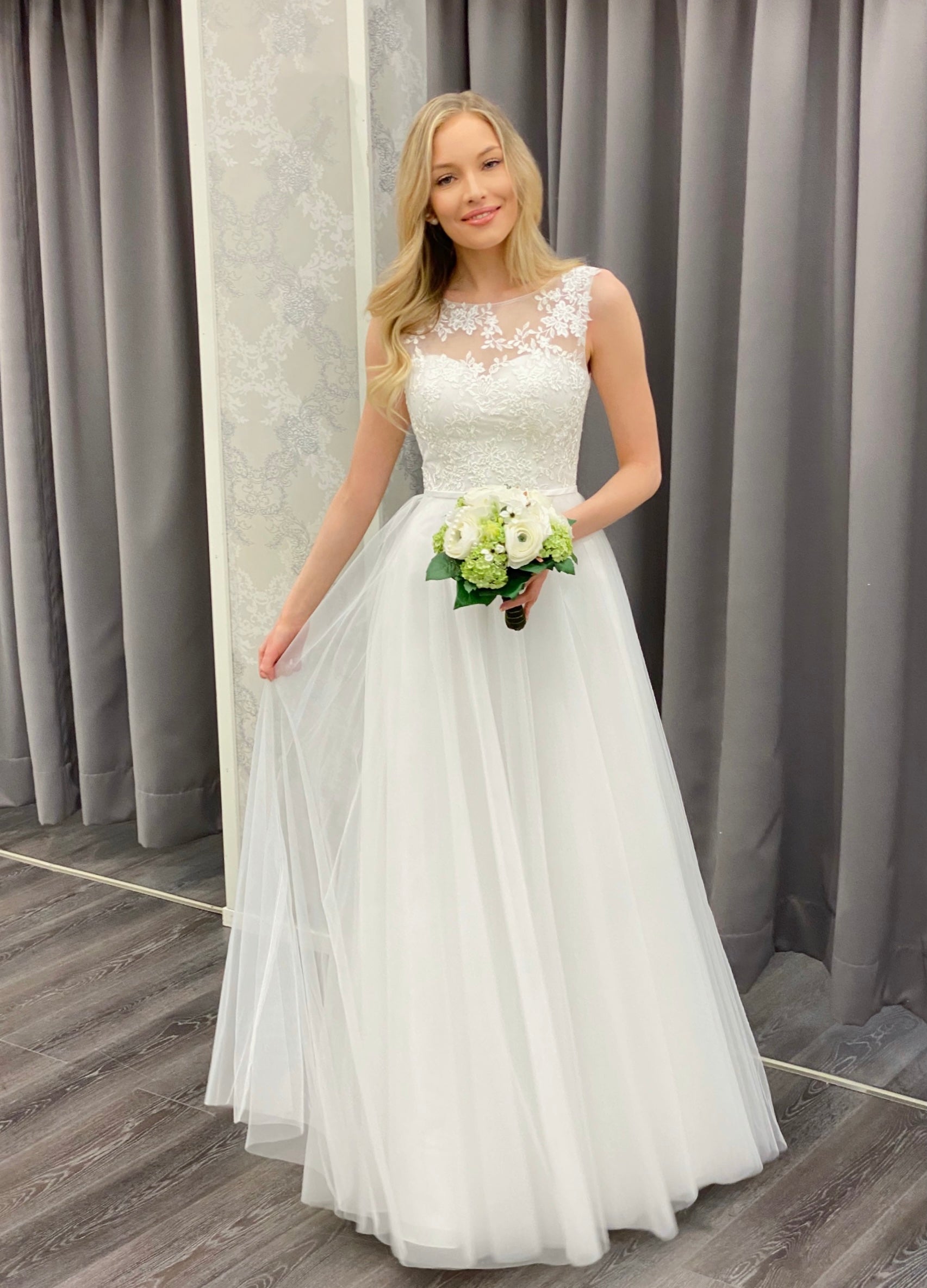 WEDDING DRESS H3449W-TULE