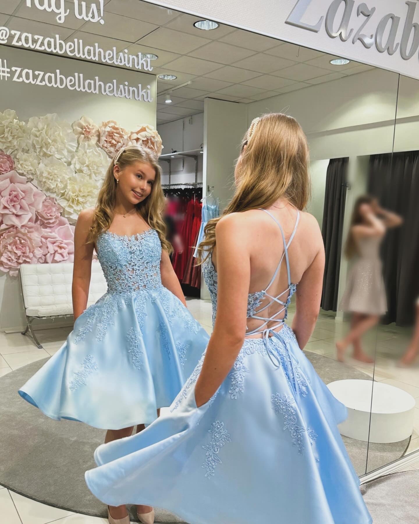 JUHLAMEKKO H4435S-SATIN ICEBLUE