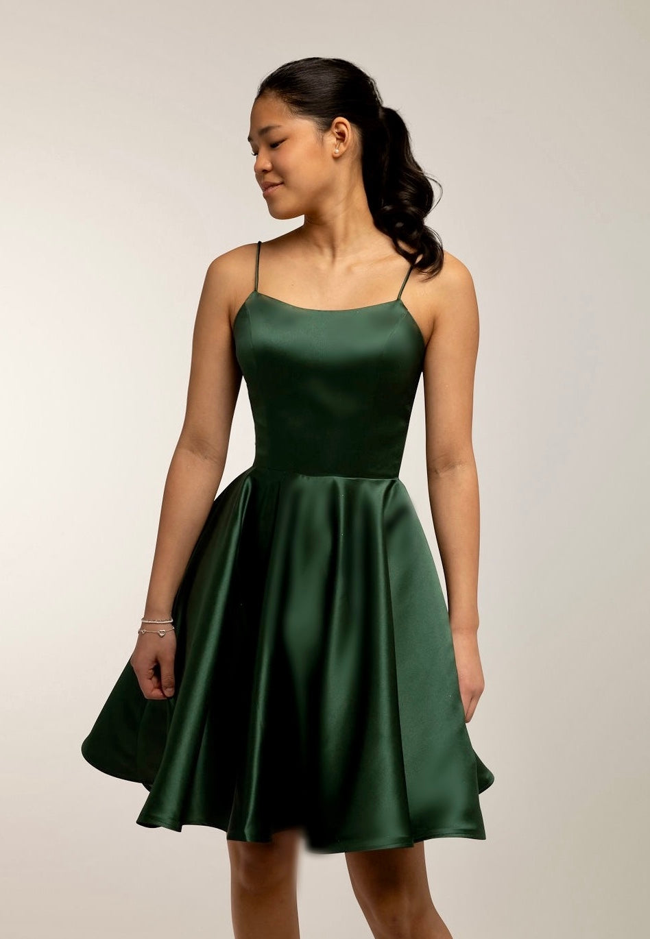 Party Dress H4442S-Satin Pine | Dazzling by Zazabella Party Dress H4442S-Satin Pine | Dazzling by Zazabella