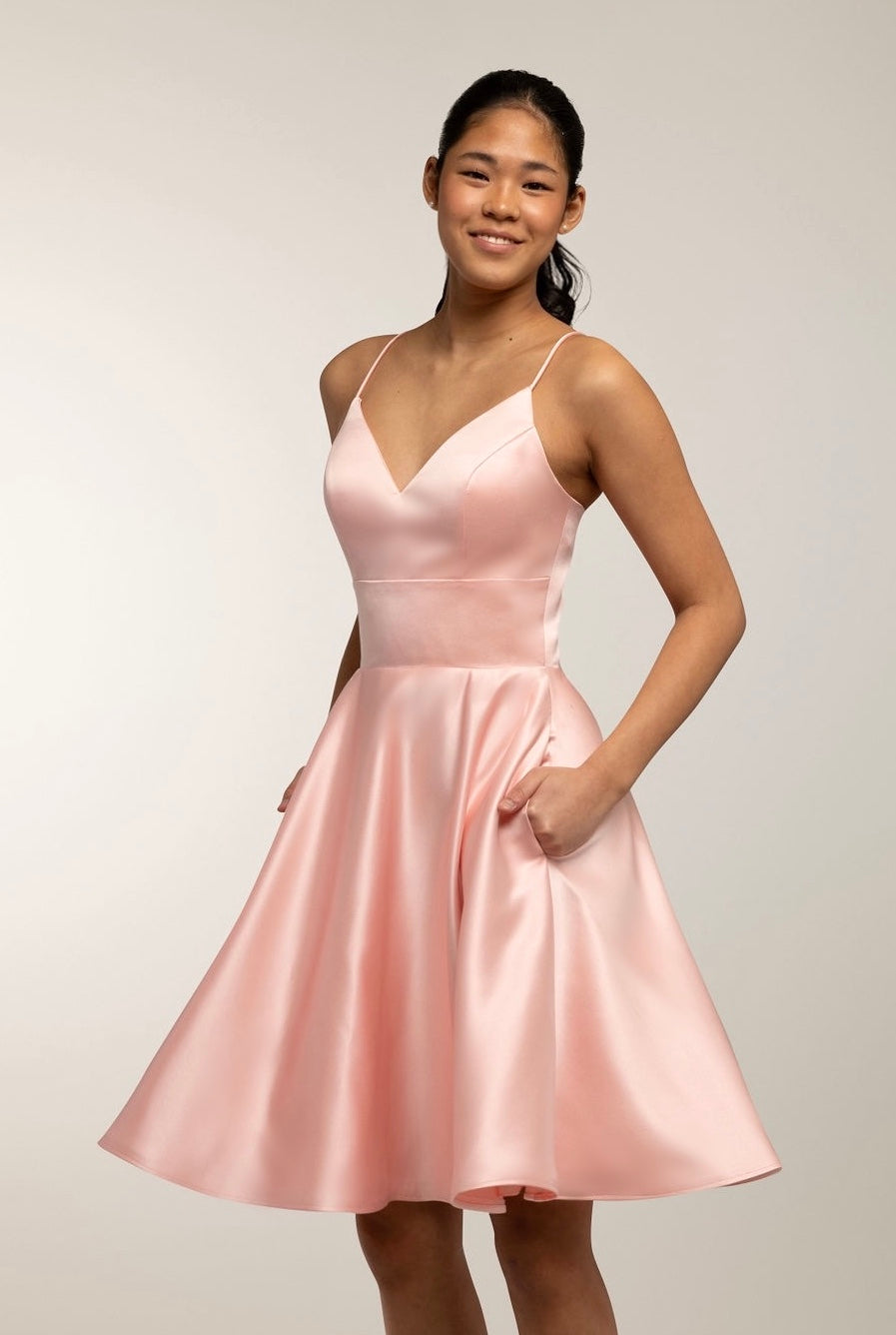 Dress H4443Ss-Softsatin Blush | Dazzling by Zazabella
