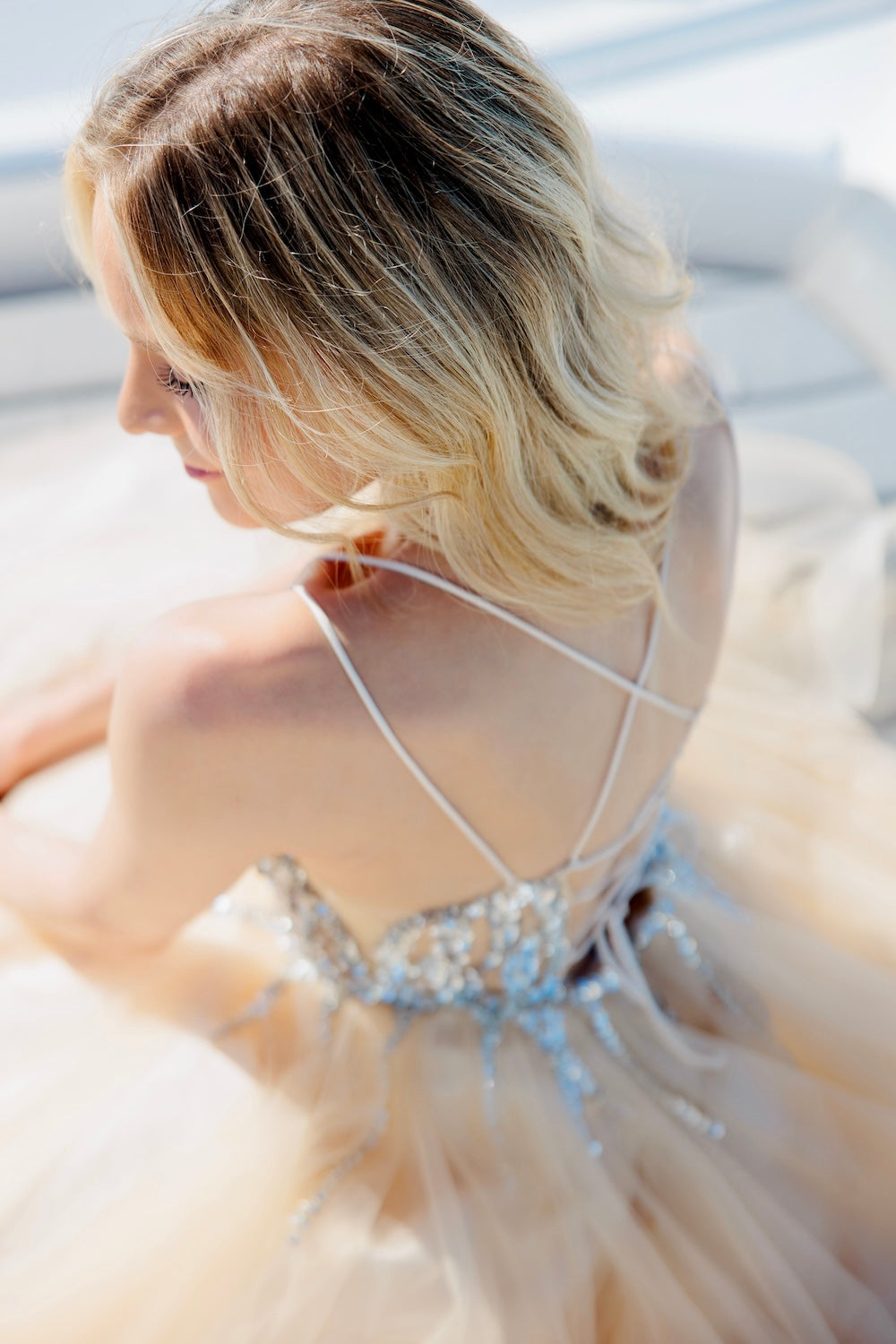 VANHOJENTANSSIMEKKO H4573P DARK CHAMPAGNE