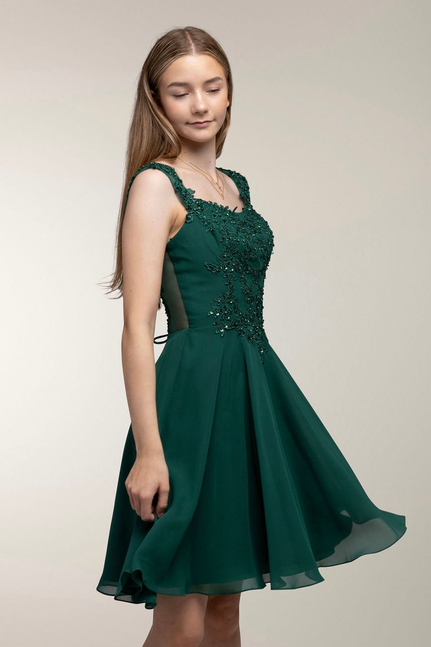 JUHLAMEKKO H4607S-CHIFFON DARK GREEN