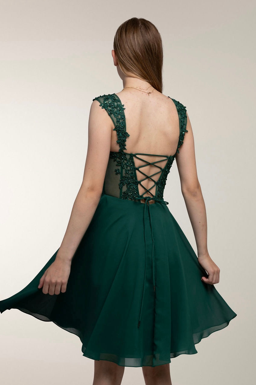 JUHLAMEKKO H4607S-CHIFFON DARK GREEN