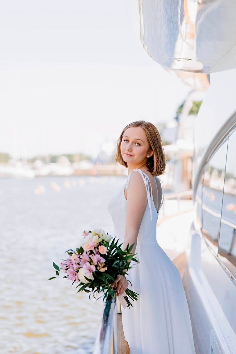 WEDDING DRESS H5020W-CHIFFON