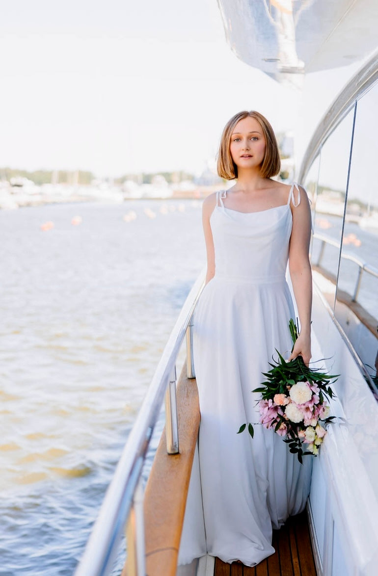 WEDDING DRESS H5020W-CHIFFON