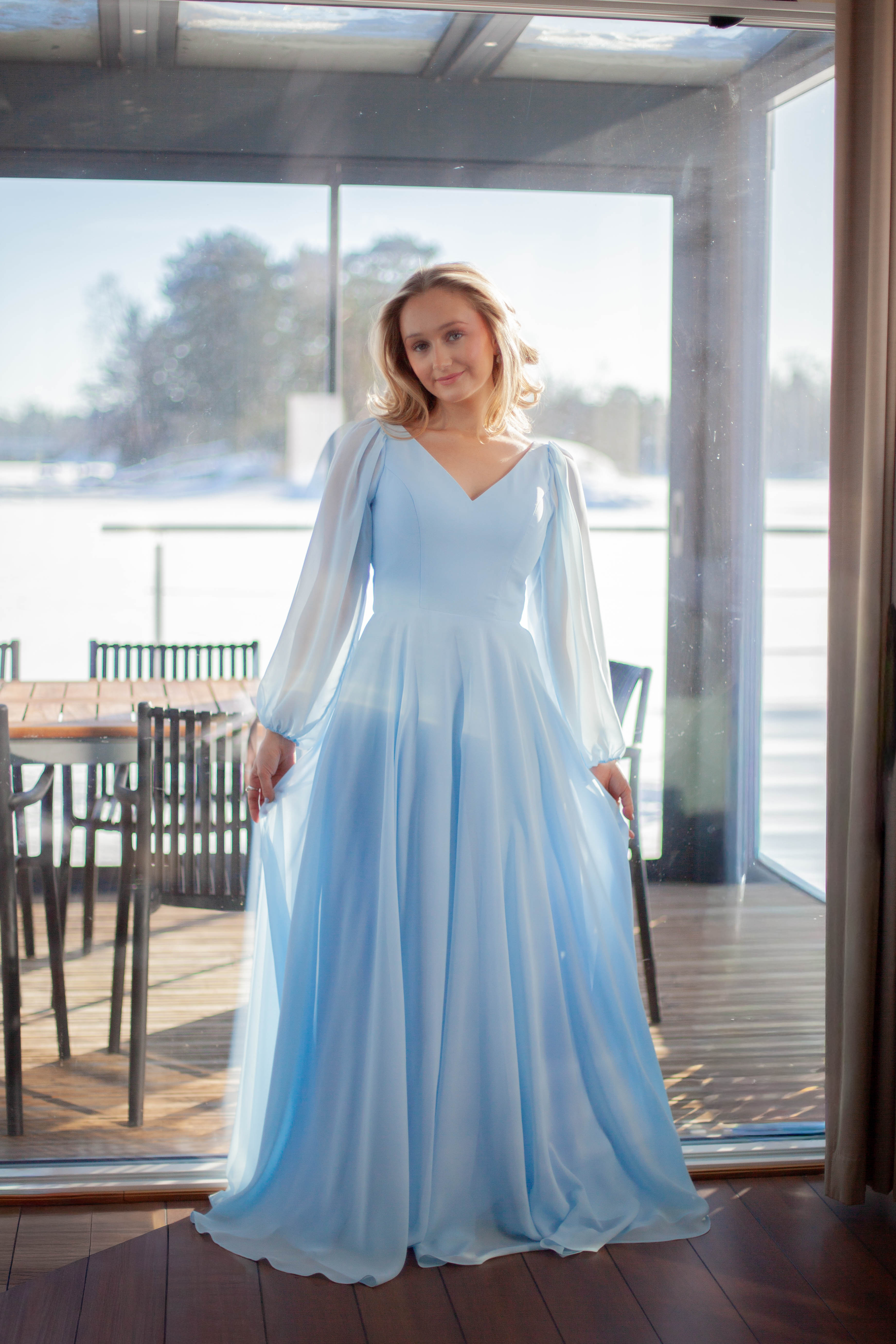 ILTAPUKU H4512L-CHIFFON ICEBLUE