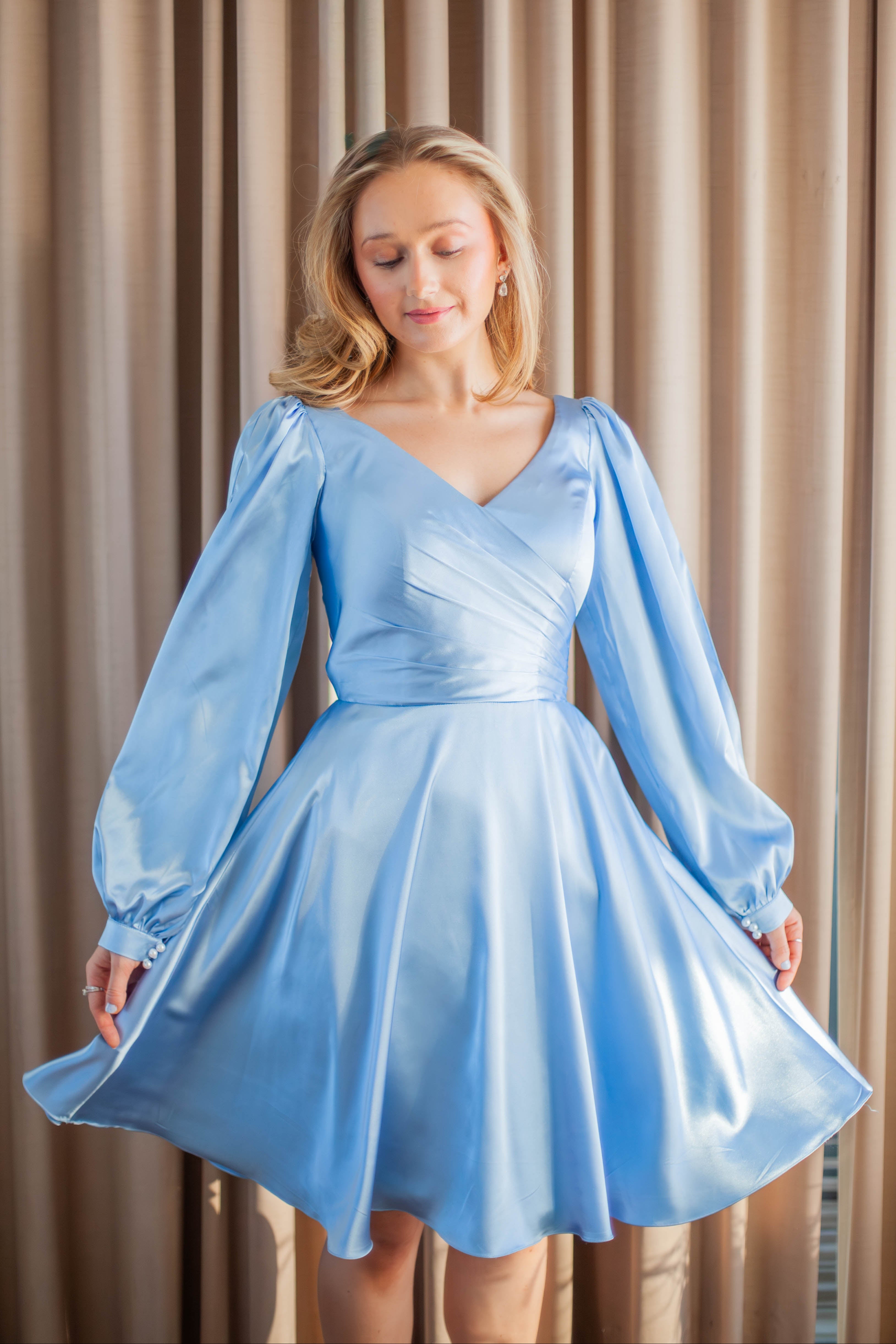 H4881S-SILKSATIN LIGHT BLUE