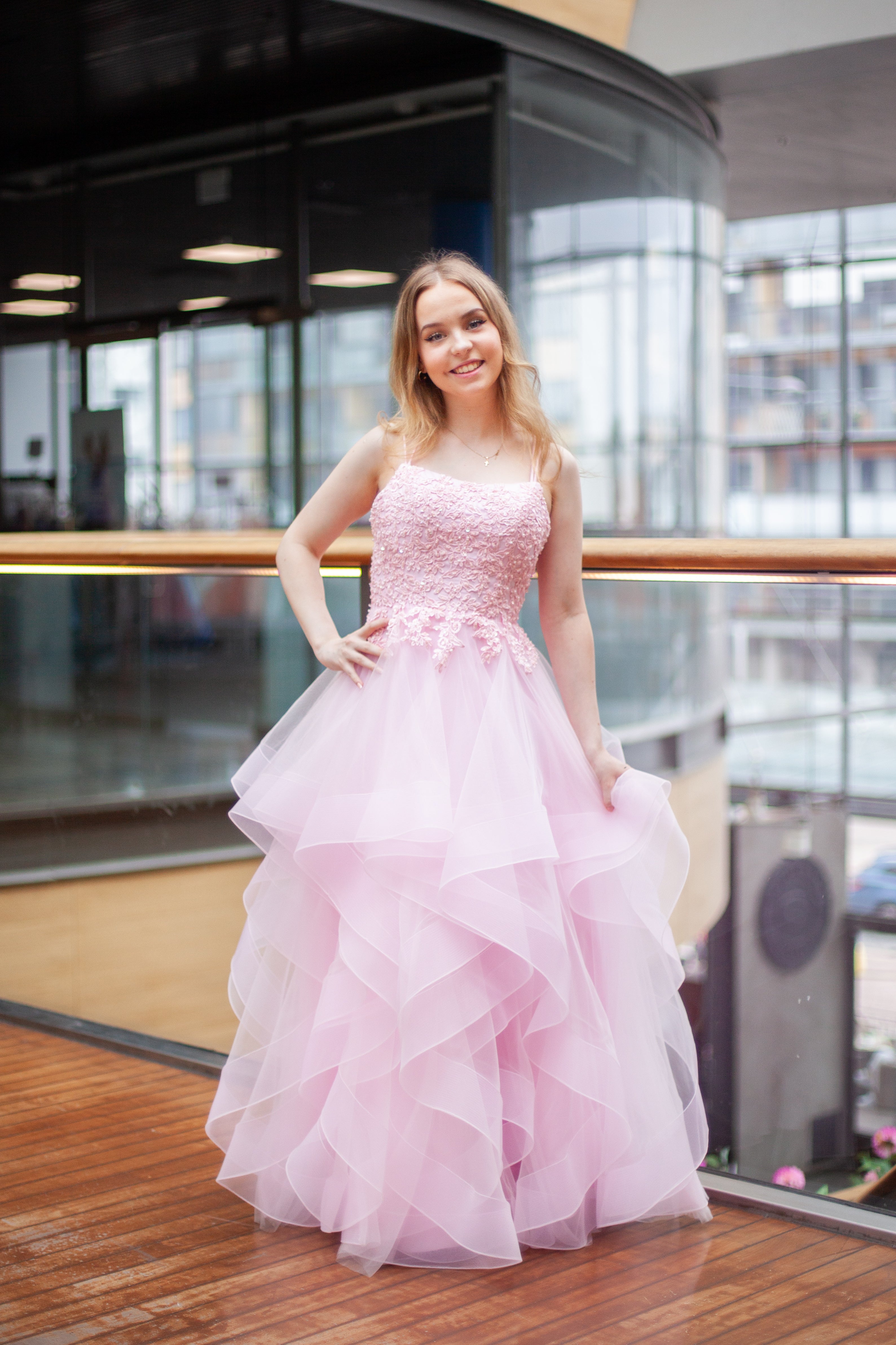 VANHOJENTANSSIMEKKO H4471P-TULLE ROSEPINK