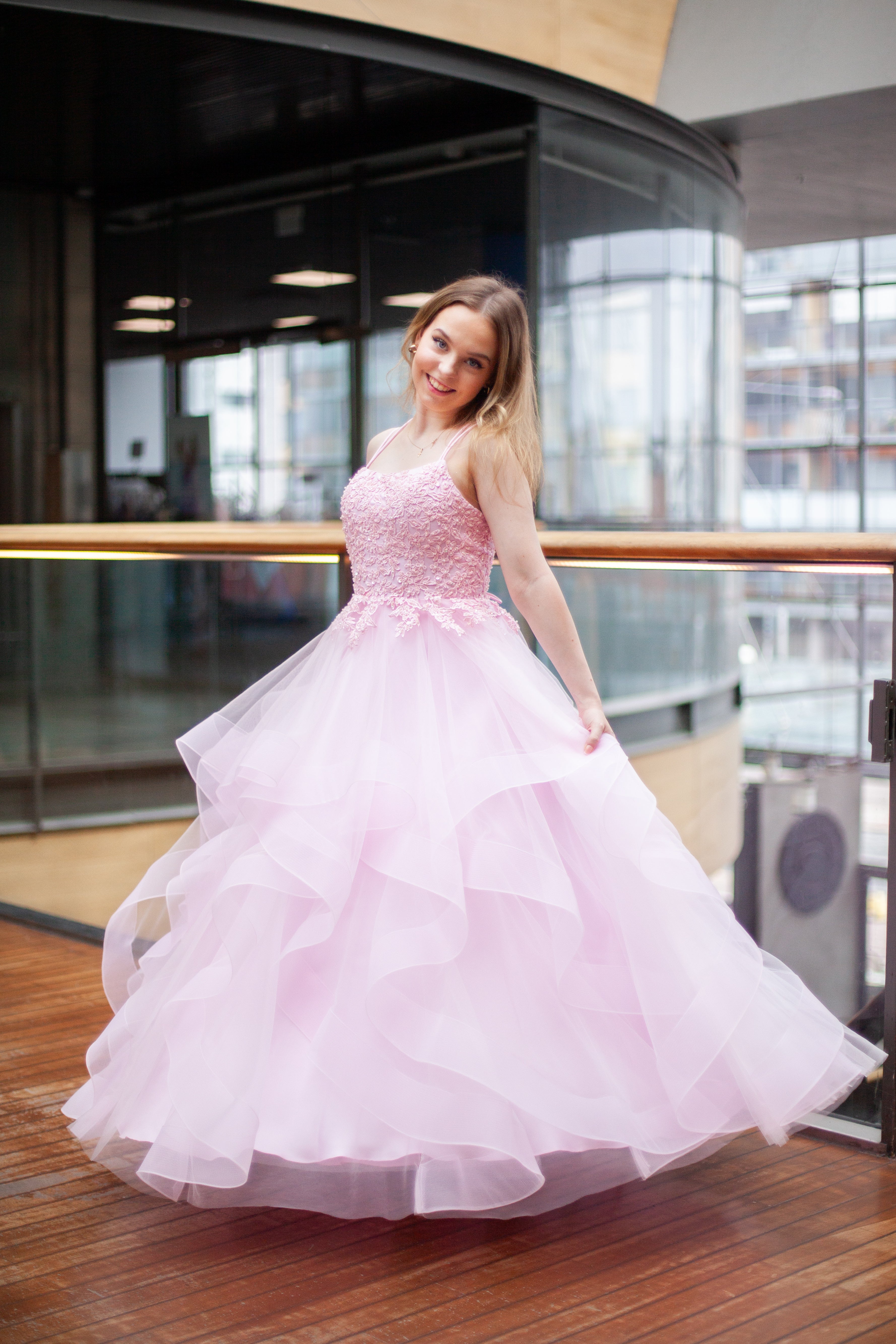 VANHOJENTANSSIMEKKO H4471P-TULLE ROSEPINK