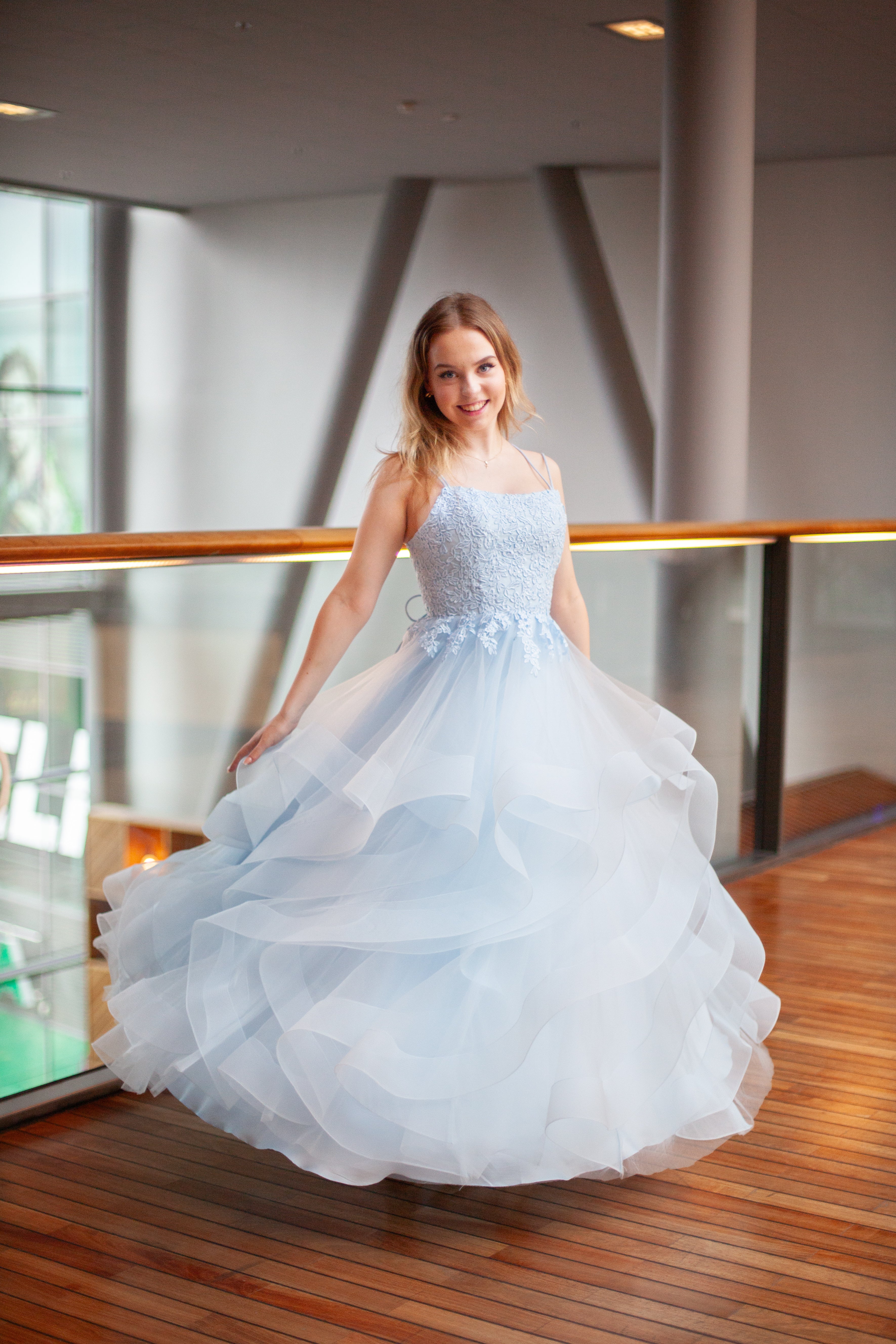 VANHOJENTANSSIMEKKO H4471P-TULLE ICEBLUE