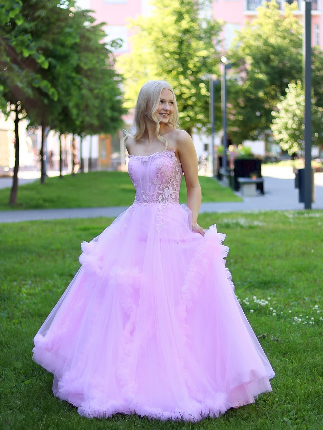 VANHOJENTANSSIMEKKO "NELLA" H4769P-LIMITED ROSEPINK