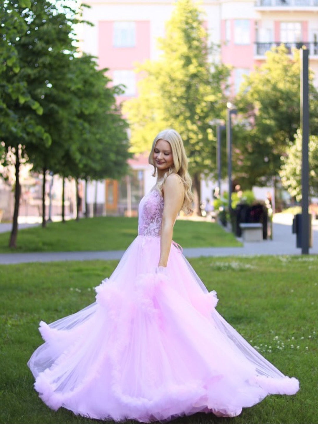 VANHOJENTANSSIMEKKO "NELLA" H4769P-LIMITED ROSEPINK